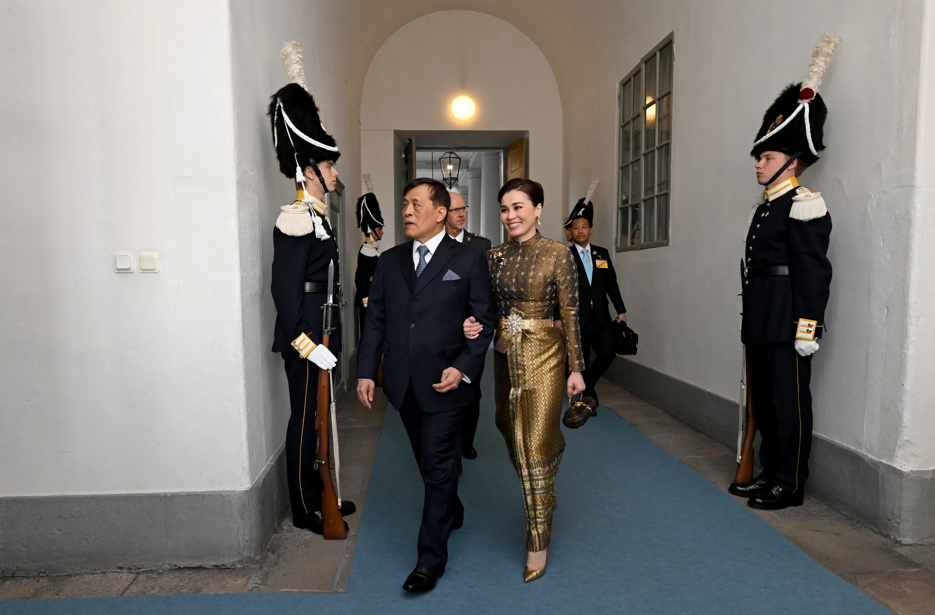 De Thaise koning Rama X en koningin Suthida.