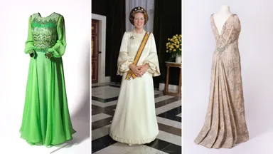 Drie bijzondere jurken van prinses Beatrix uitgelicht