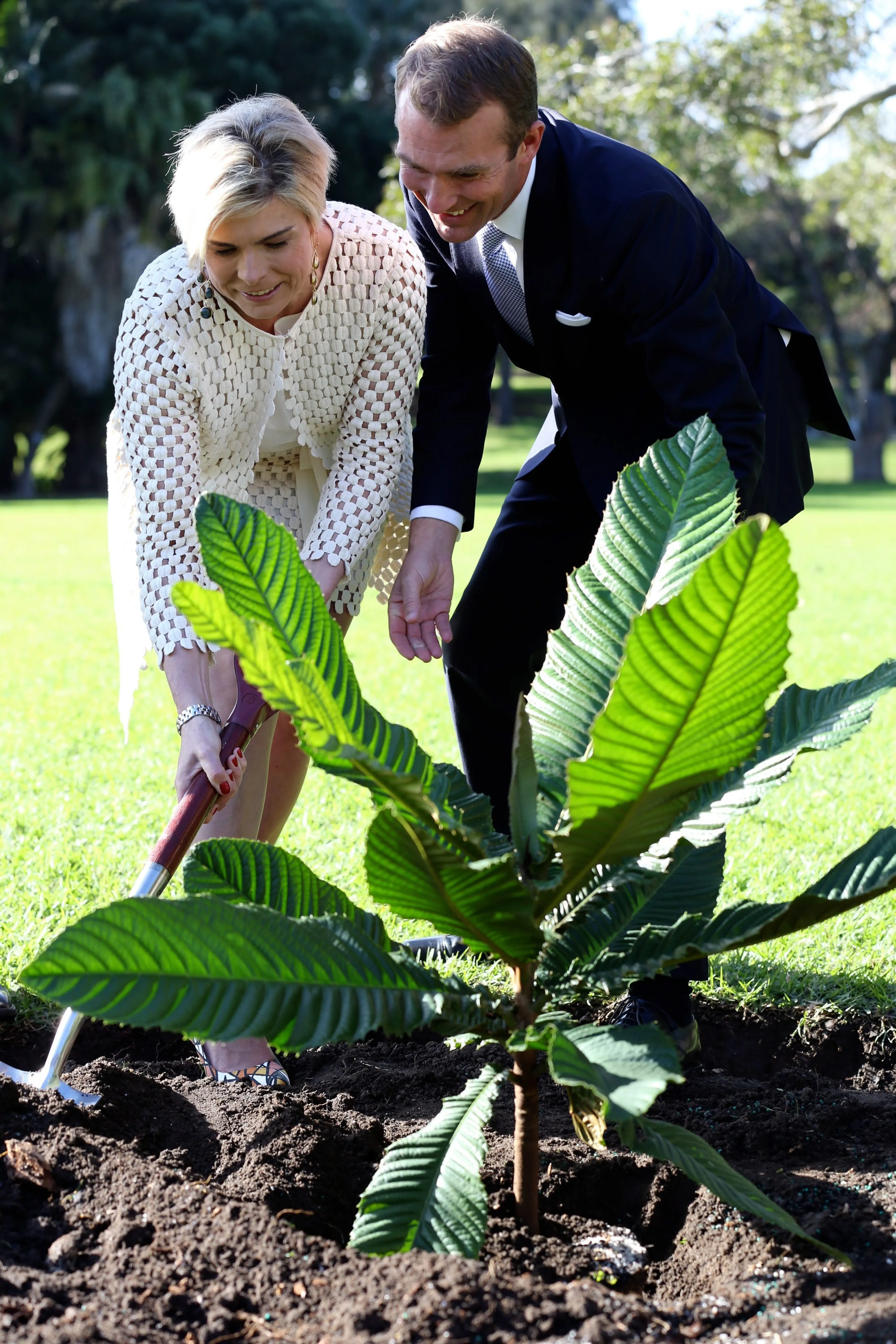 Laurentien in haar rol als president van FFI in Australië (2014).