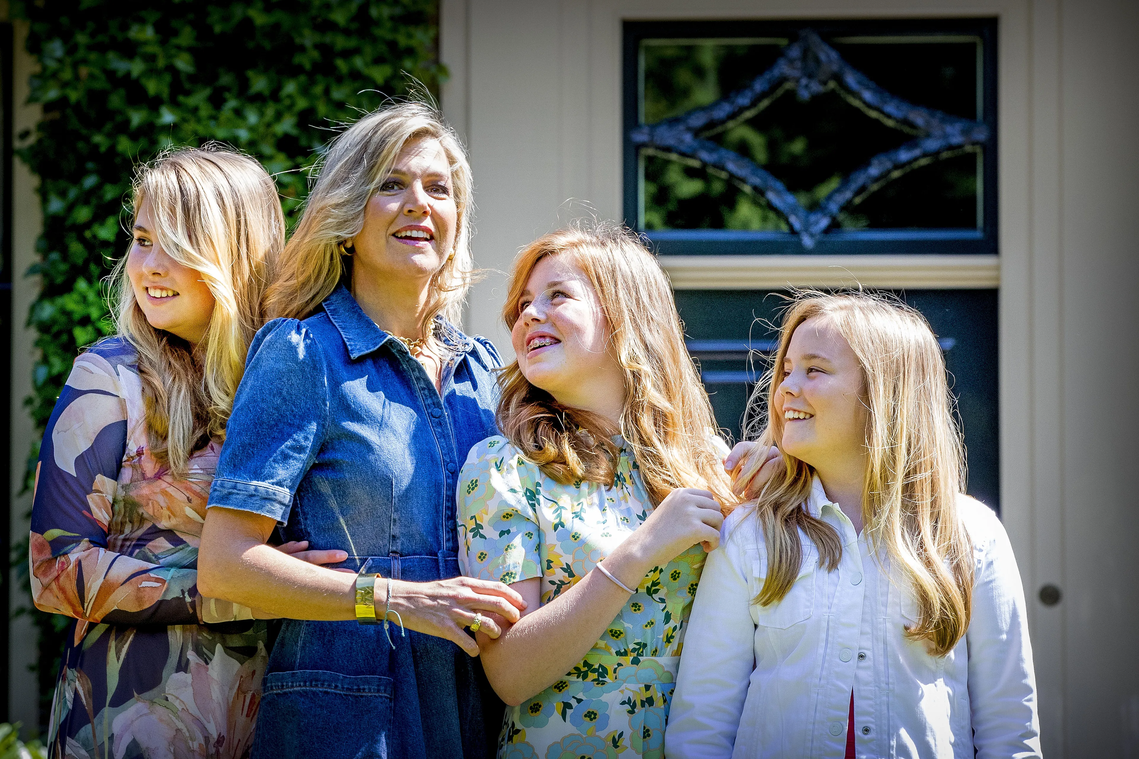 Tijdens de fotosessie in de tuin van Villa Eikenhorst (2018).