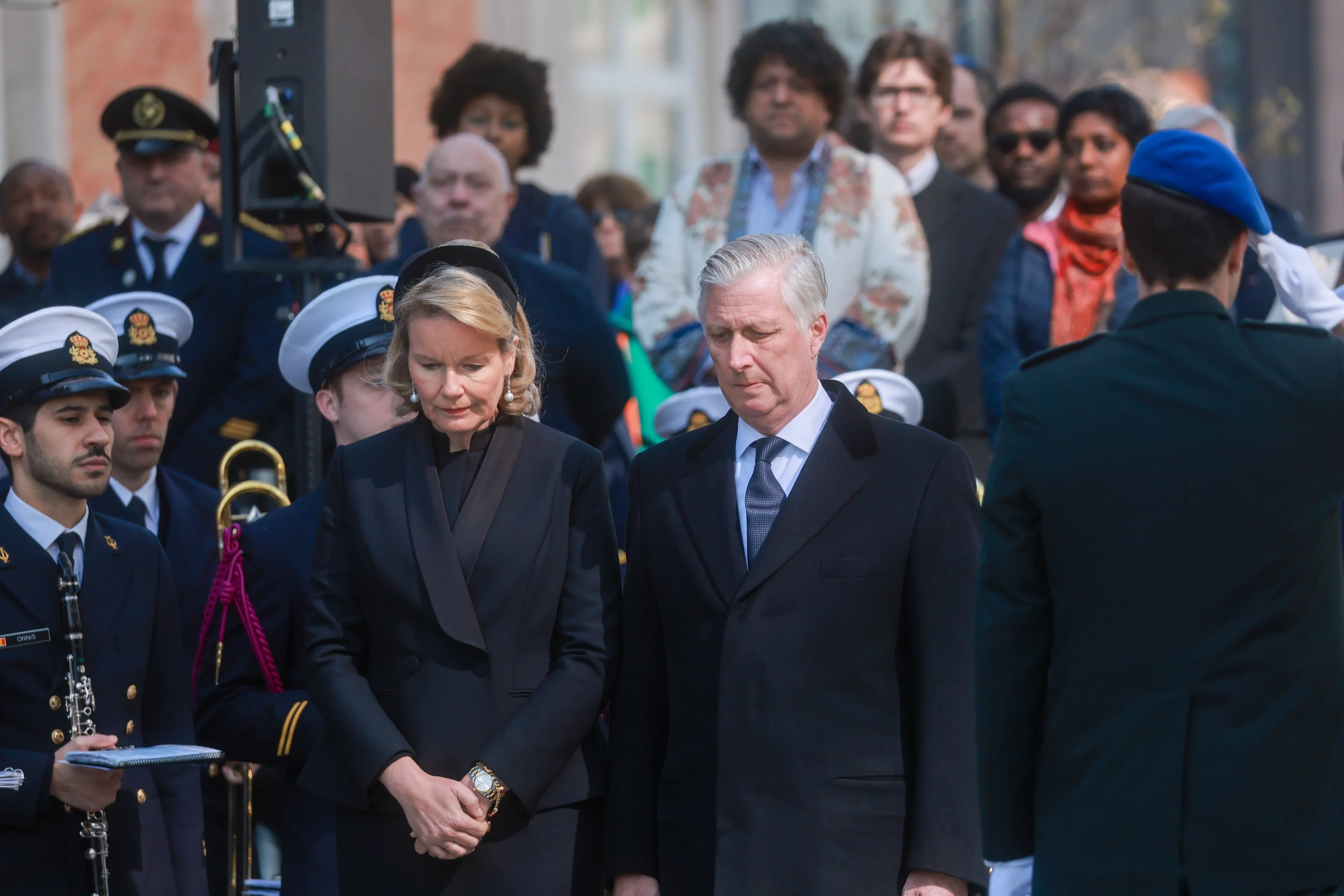 Filip en Mathilde herdenken slachtoffers terroristische aanslagen in Brussel