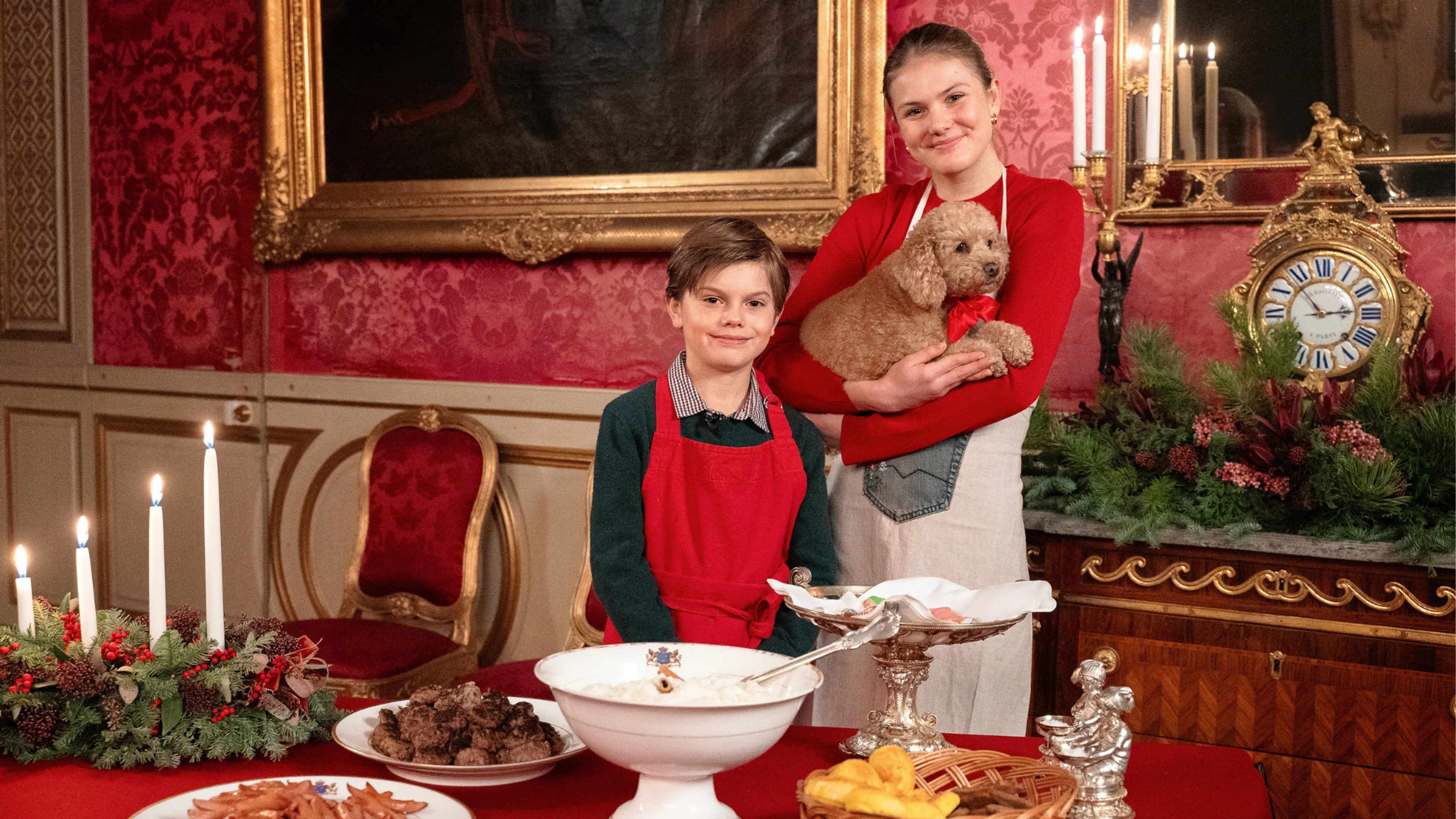 Wil je zien: prinses Estelle en prins Oscar bereiden het kerstdiner op het paleis