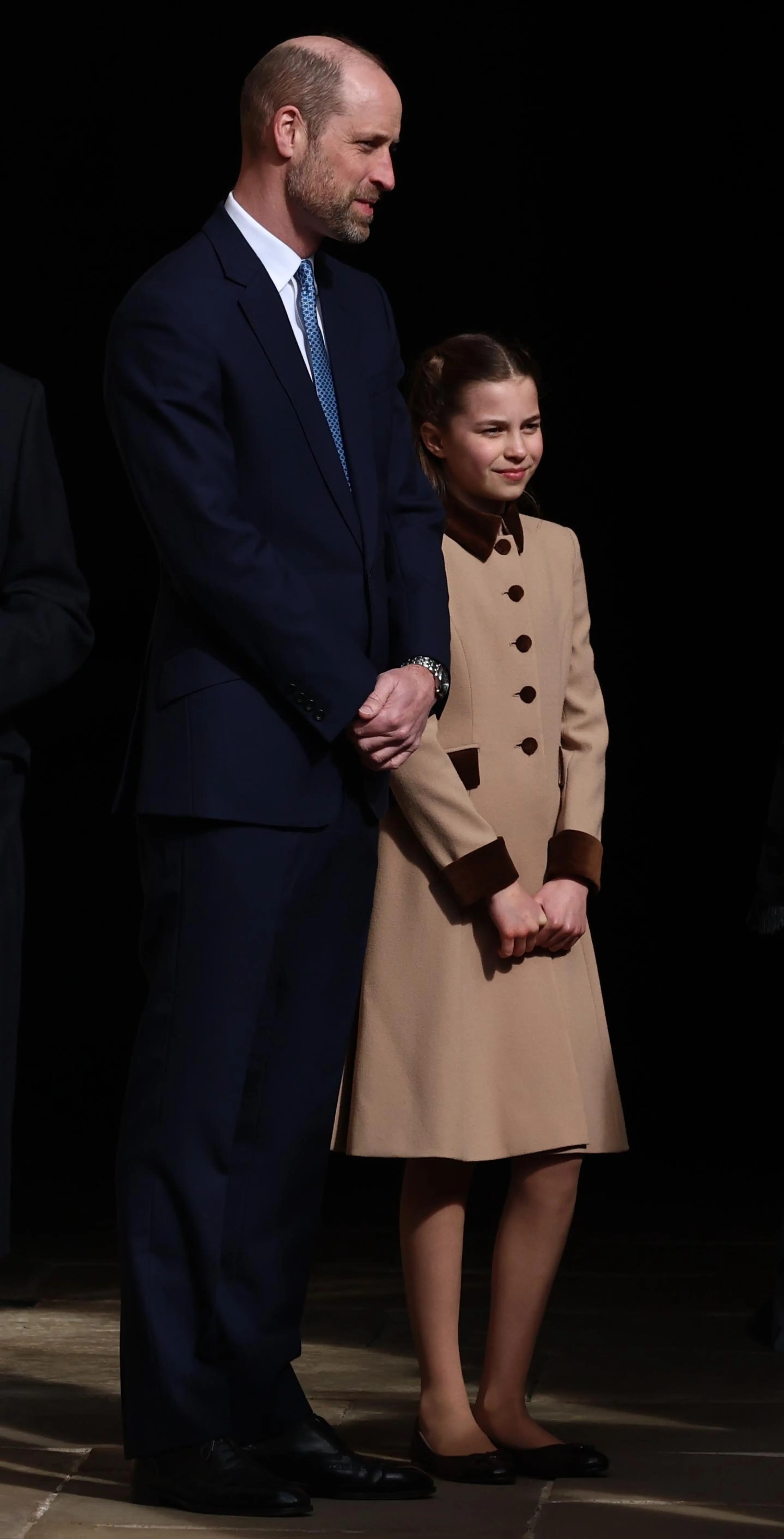 Prins William en zijn dochter prinses Charlotte.