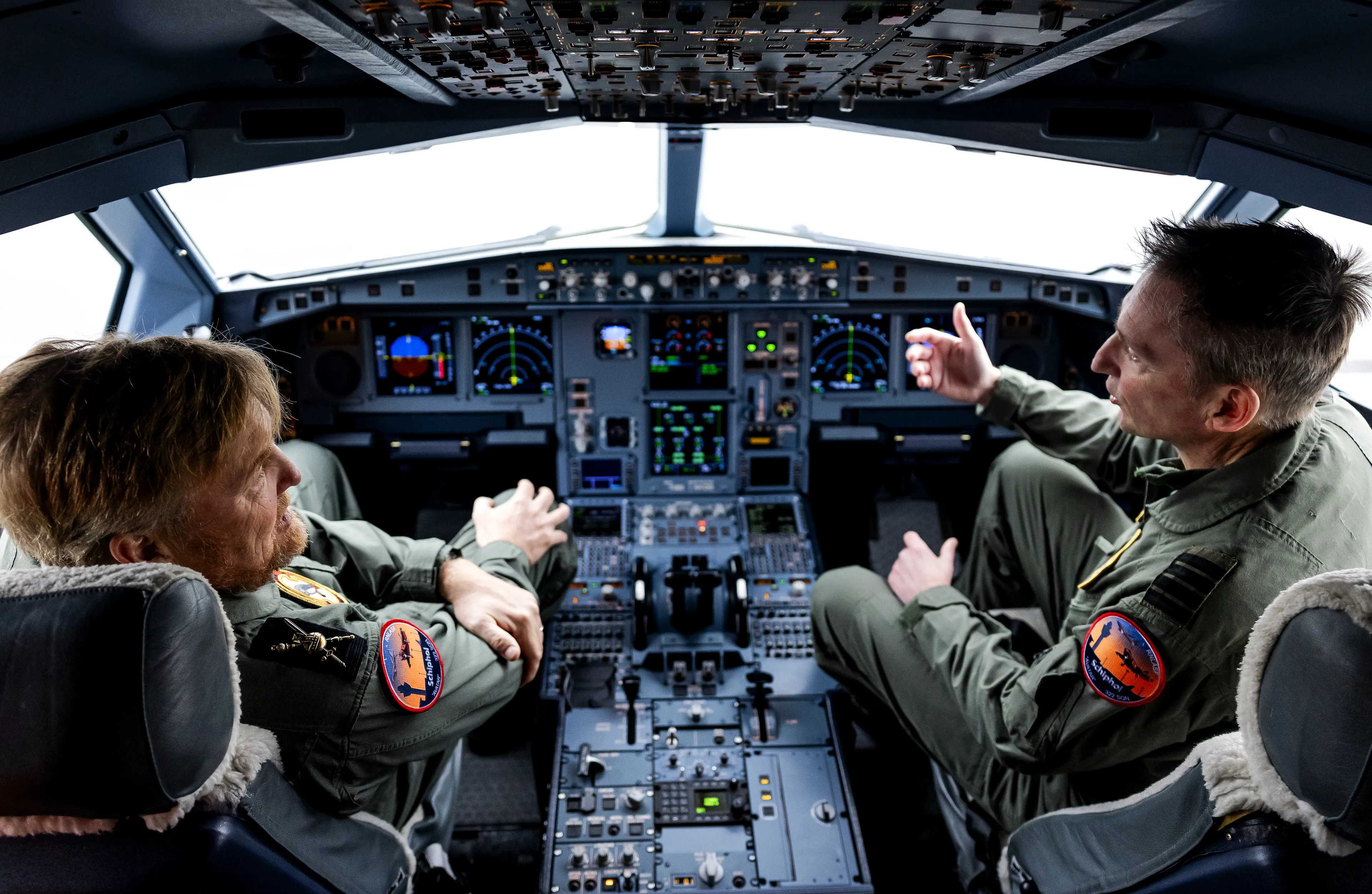 De koning in de cockpit.