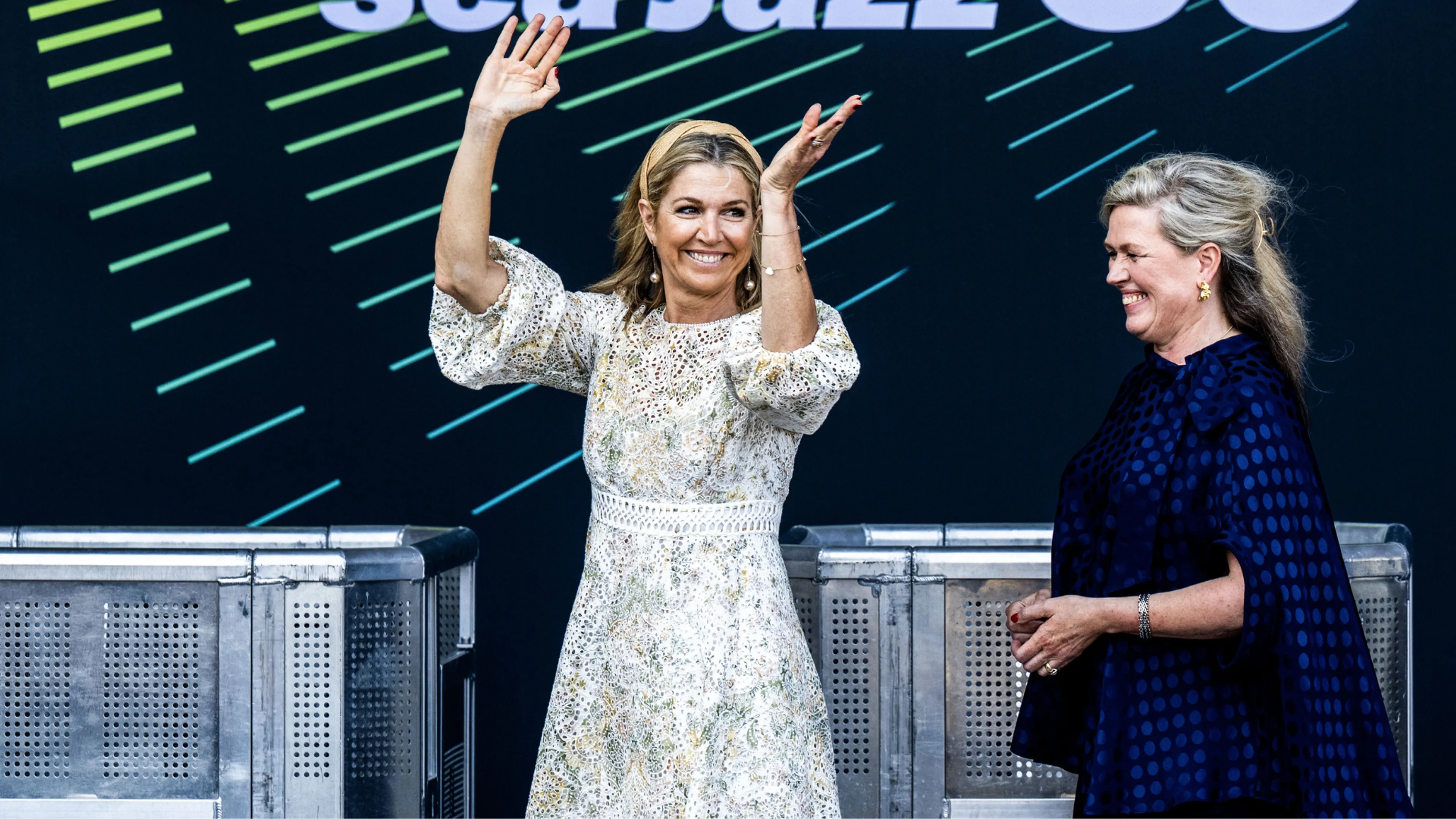 Dansen en kaartjes scannen: koningin Máxima opent het 50e North Sea Jazz Festival