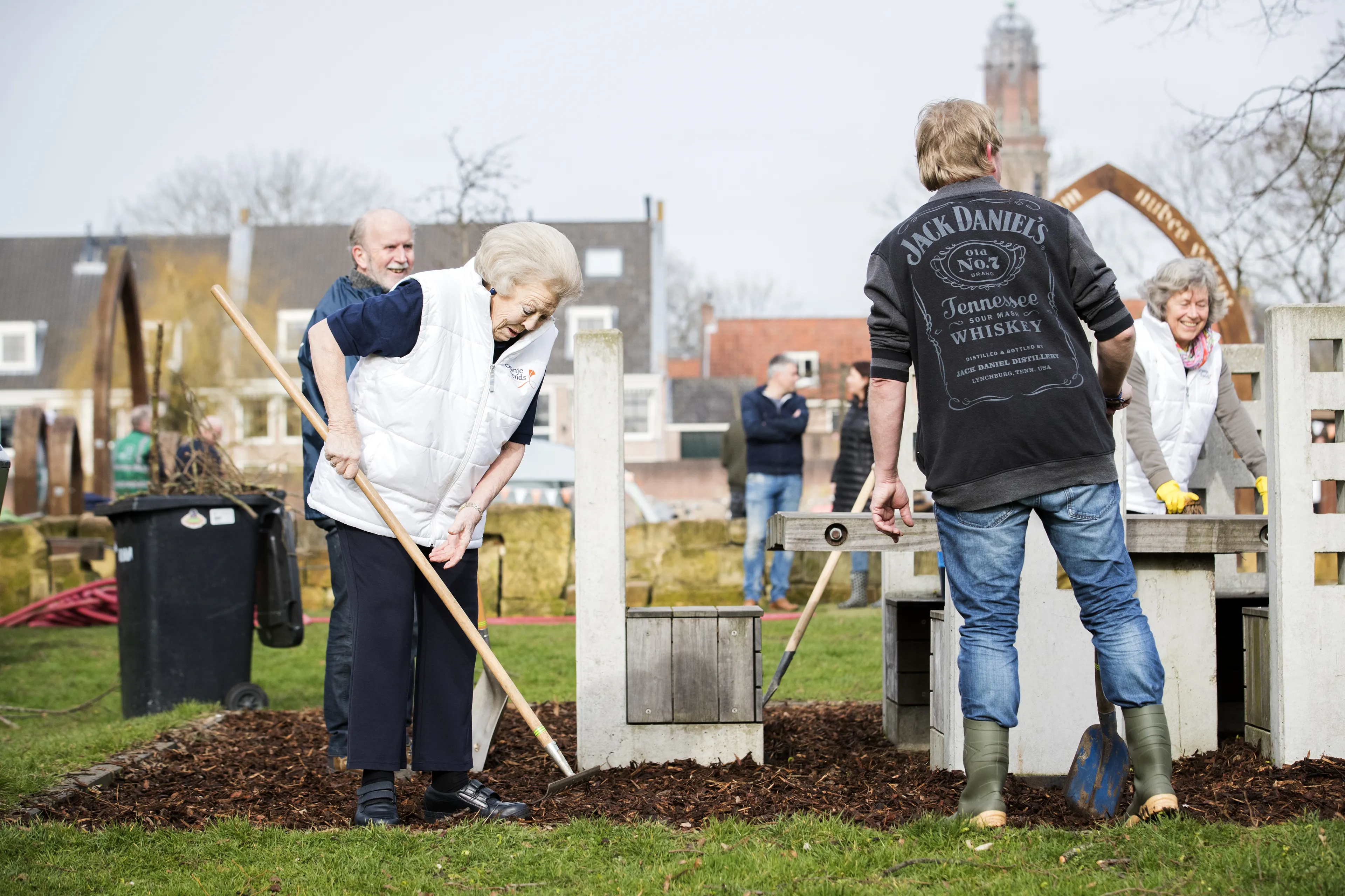 Prinses Beatrix bij Speeltuin Kloosterplantsoen (2017).