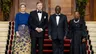 Koningin Máxima draagt koninklijk blauw tijdens staatsbanket