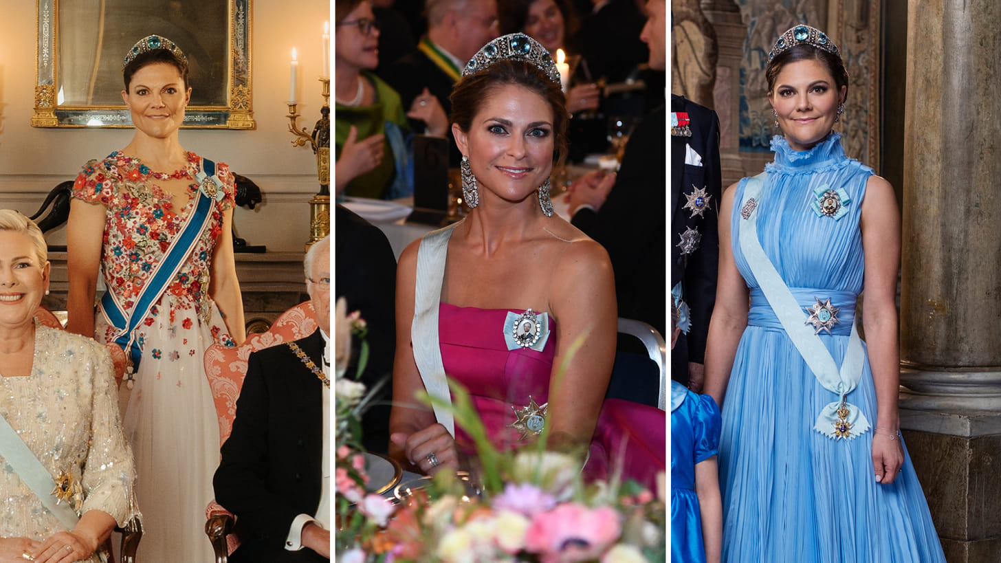 Het aquamarijnen Kokoshnik-diadeem van de Zweedse royals