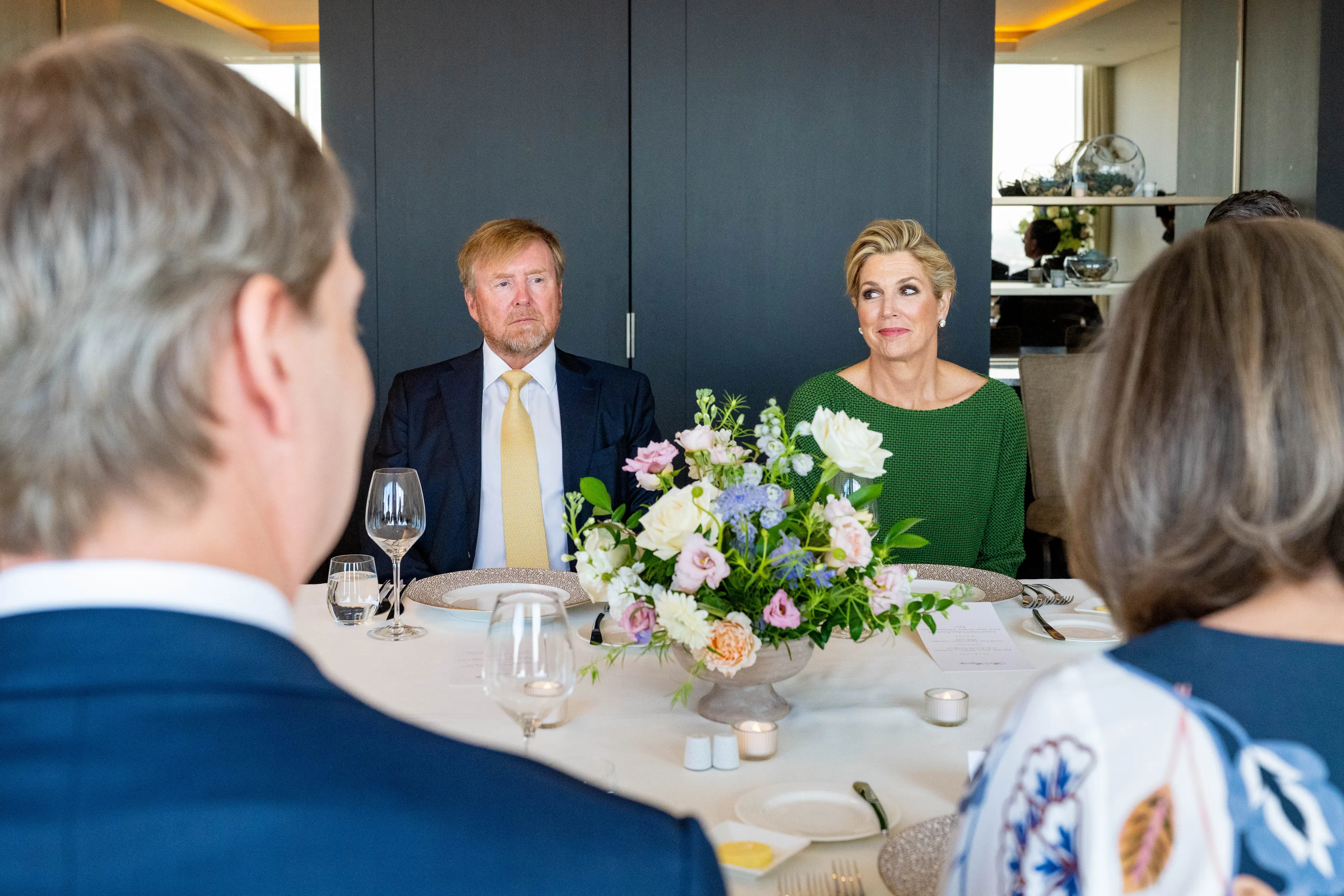 De eerste officiële afspraak in de VS is een themadiner.