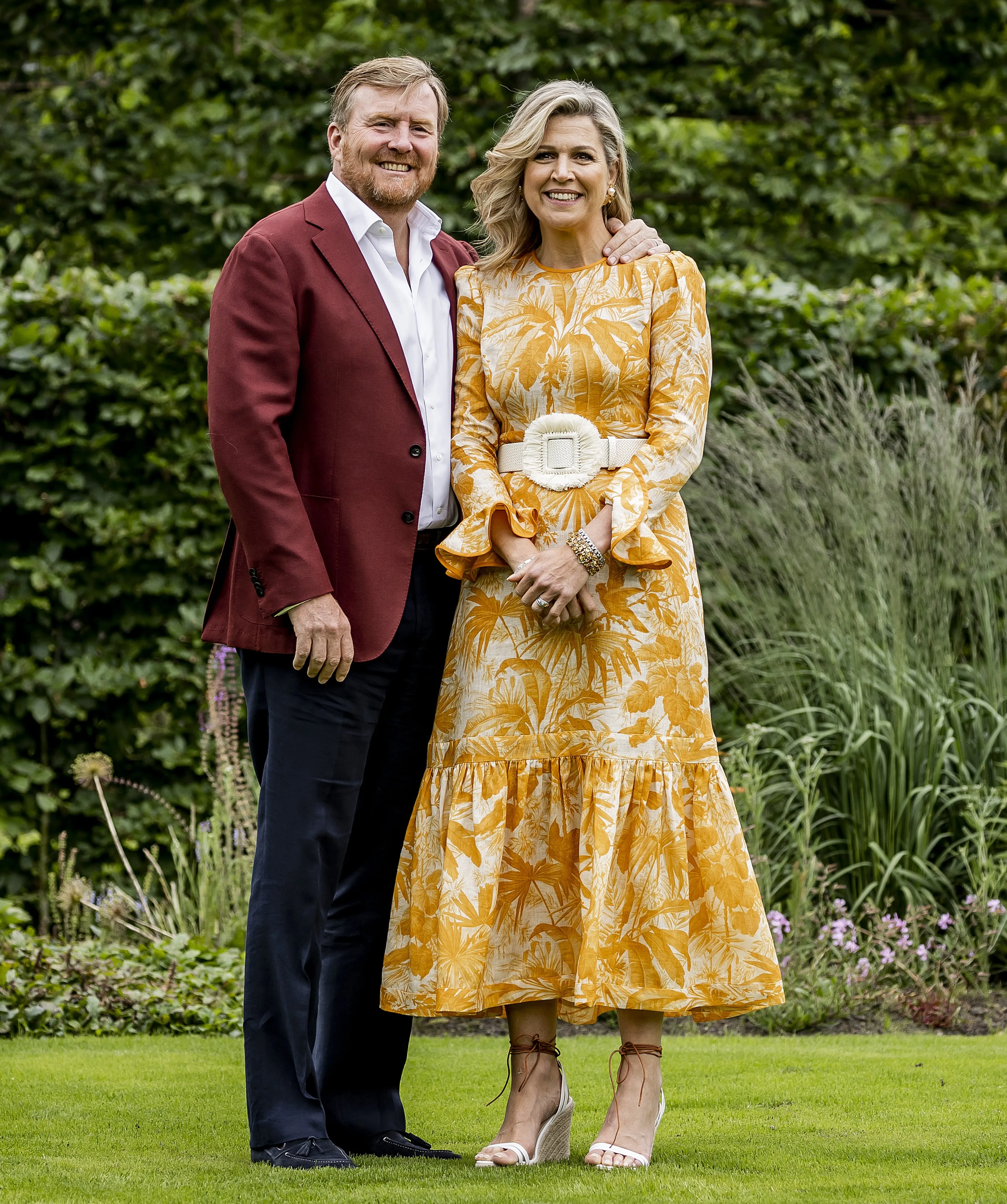 Koningin Máxima tijdens de zomerse fotosessie in 2021.