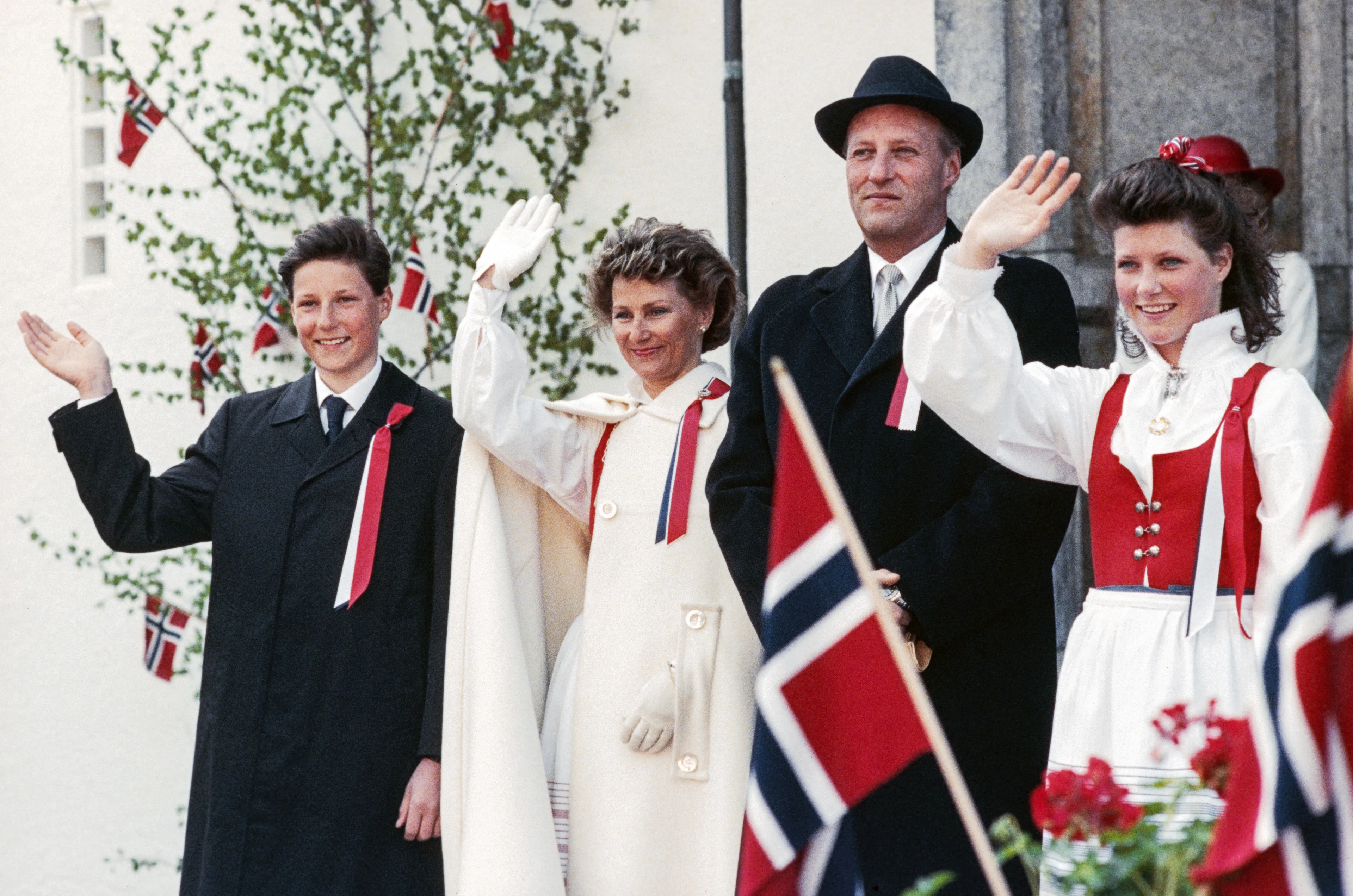 Het koninklijk gezin in 1989.