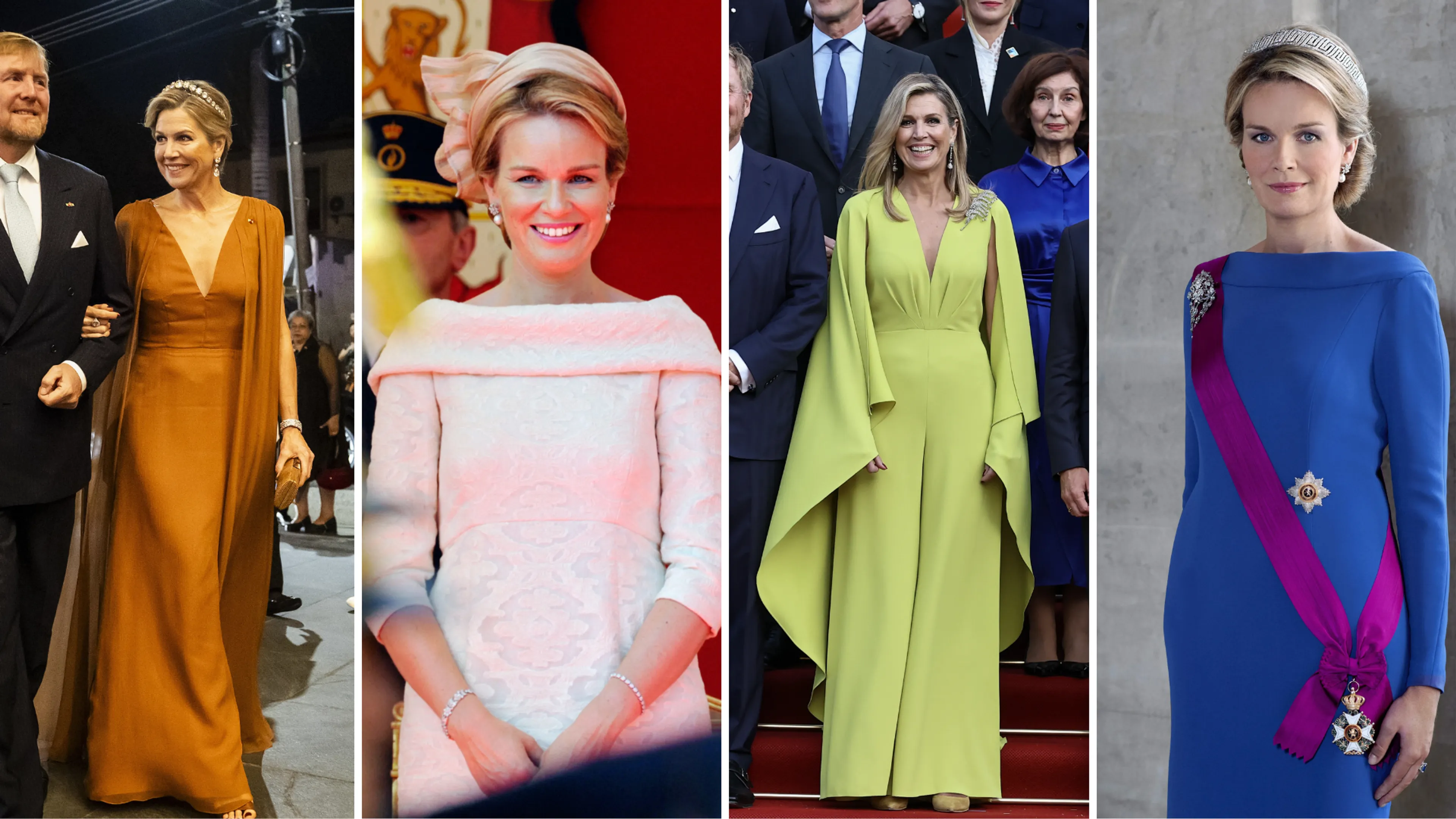 De mooiste Natan-outfits van koningin Máxima en koningin Mathilde op een rij