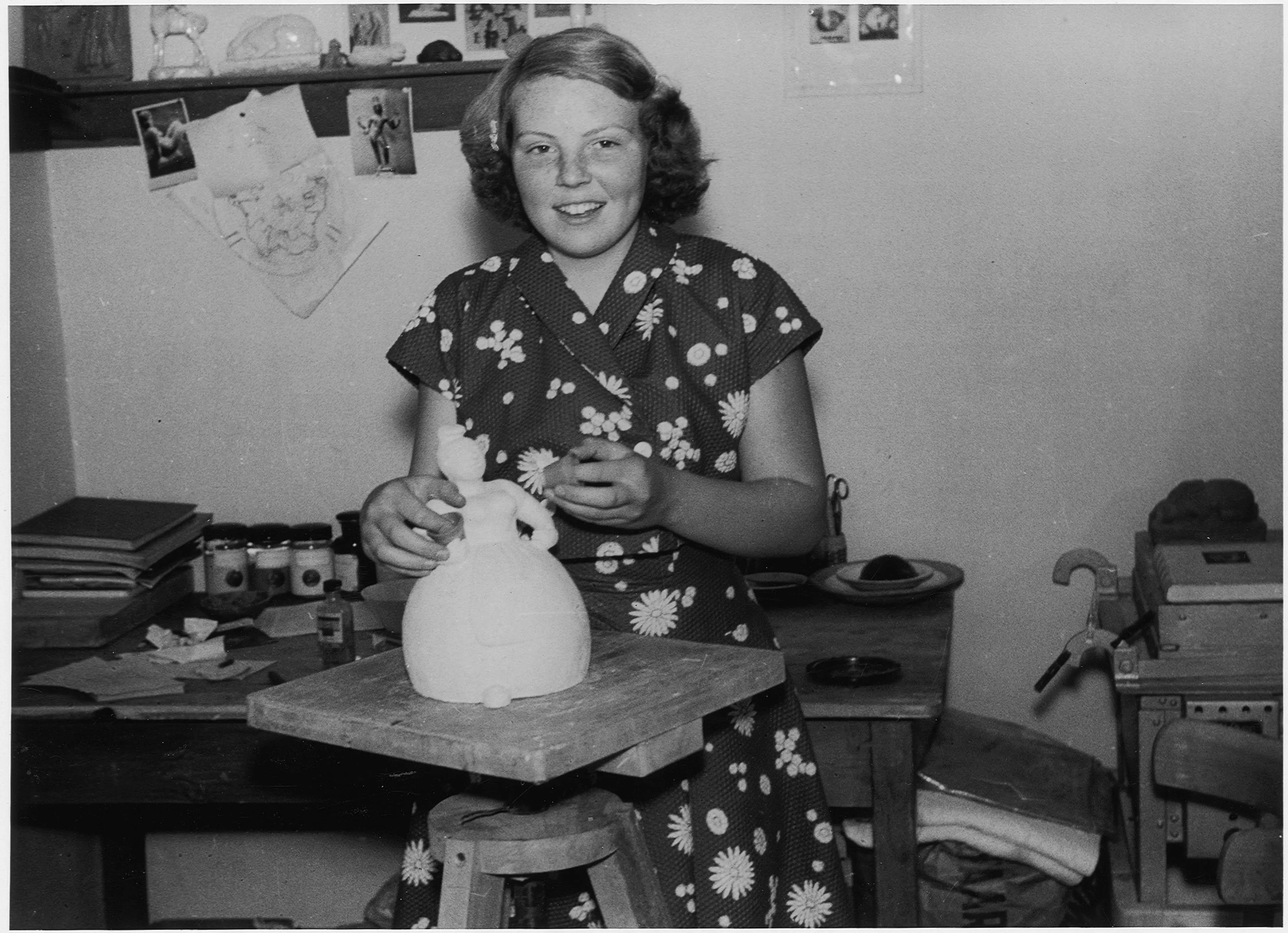 Al sinds jonge leeftijd is prinses Beatrix dol op boetseren.