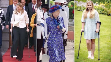 Dat is pech! Royals op krukken en in het gips