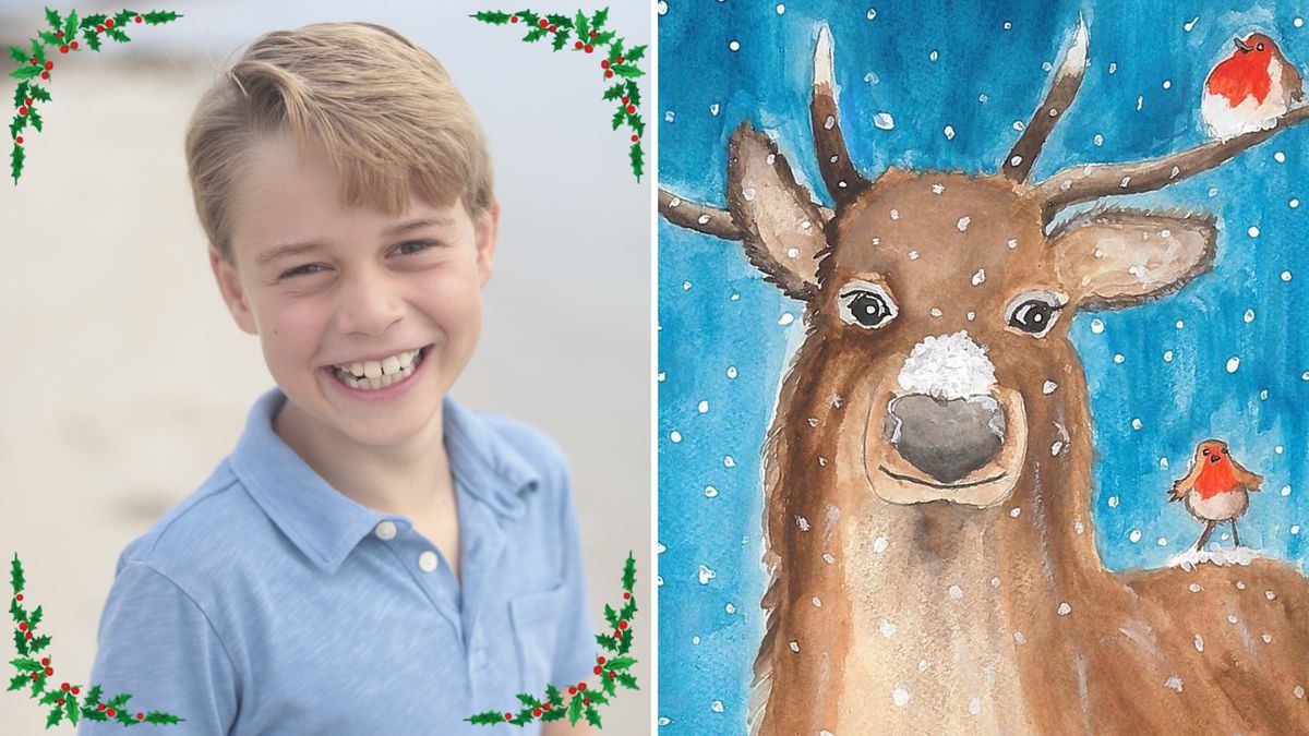 William and Catherine share their son George’s Christmas drawing