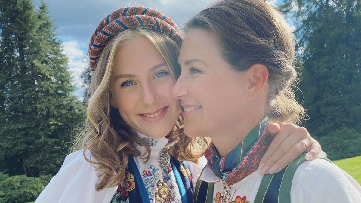 Norske prinsesse Märtha-Louise faller sammen med datteren sin