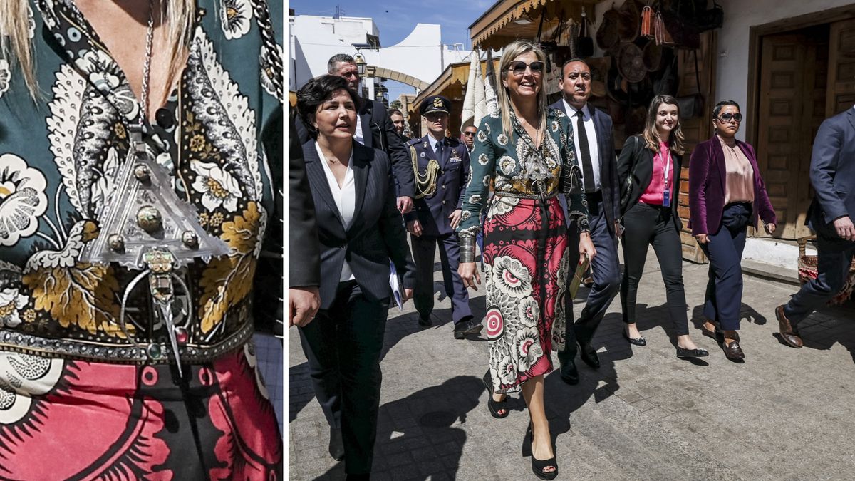 The origin of the special necklace worn by Máxima in Morocco