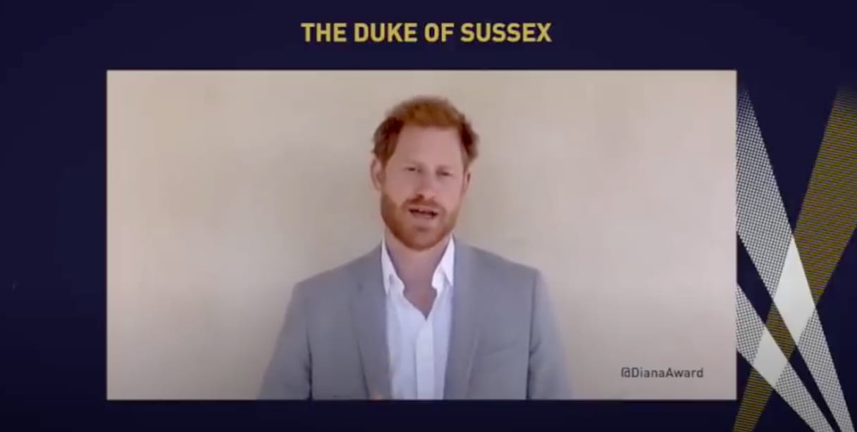 Harry spreekt bij Diana Awards over racisme