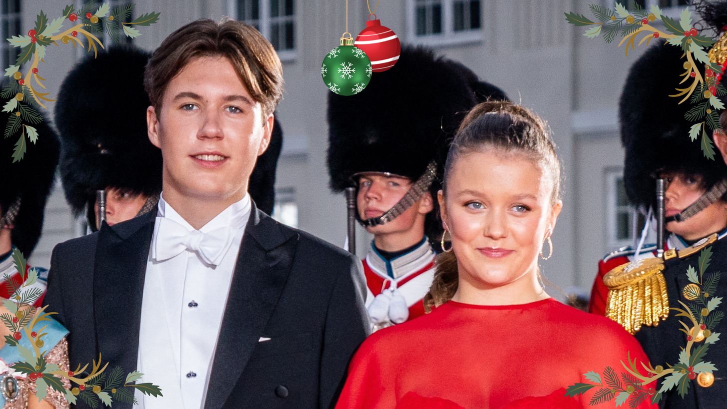 Leuke beelden! Christian en Isabella maken kerstwandeling door Kopenhagen