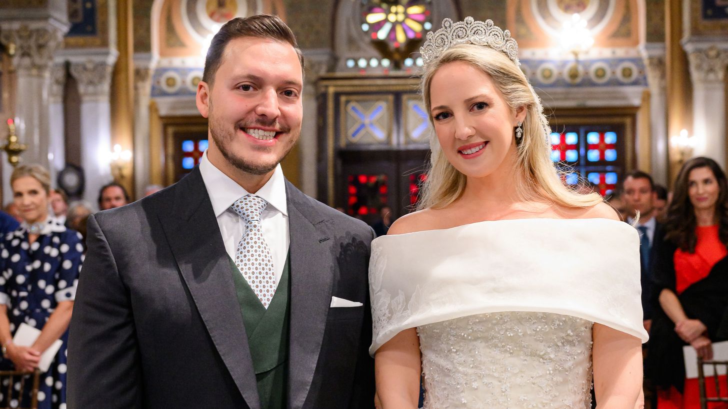 Nagenieten: de bruiloft van prinses Theodora en Matthew Kumar in foto's