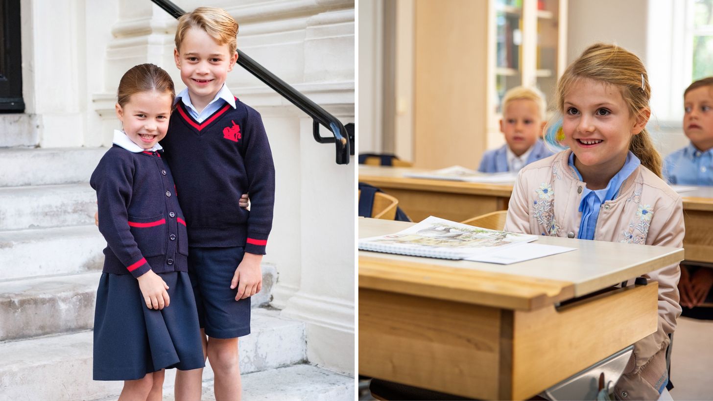 Lieve terugblik: royals tijdens hun eerste schooldag