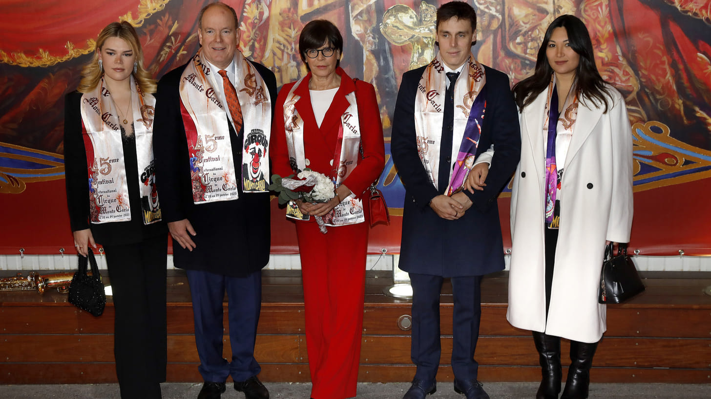 Royals Monaco bij opening Monte Carlo International Circus Festival