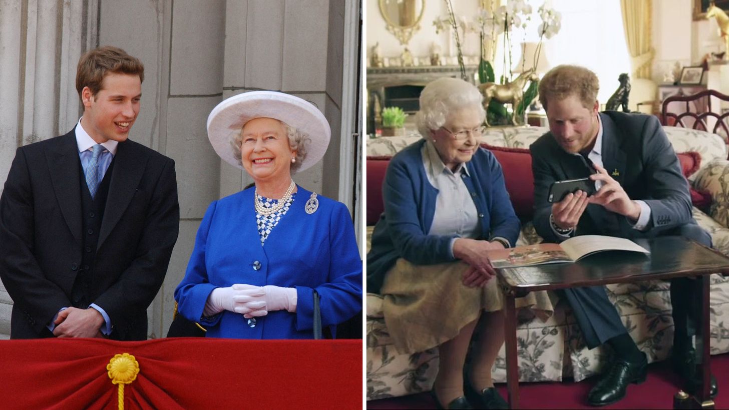 Zien: de warme band tussen William, Harry en hun oma Elizabeth