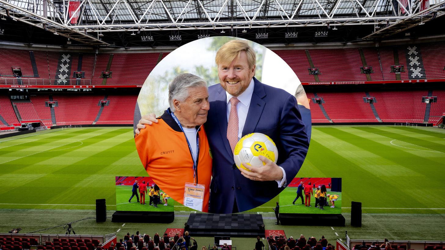 Sportieve middag voor Willem-Alexander in ere van Johan Cruijff