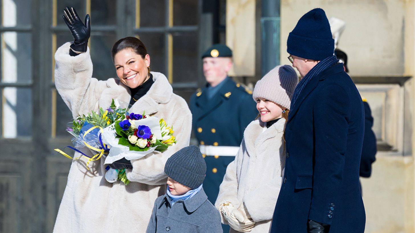 Kroonprinses Victoria viert samen met gezin naamdag