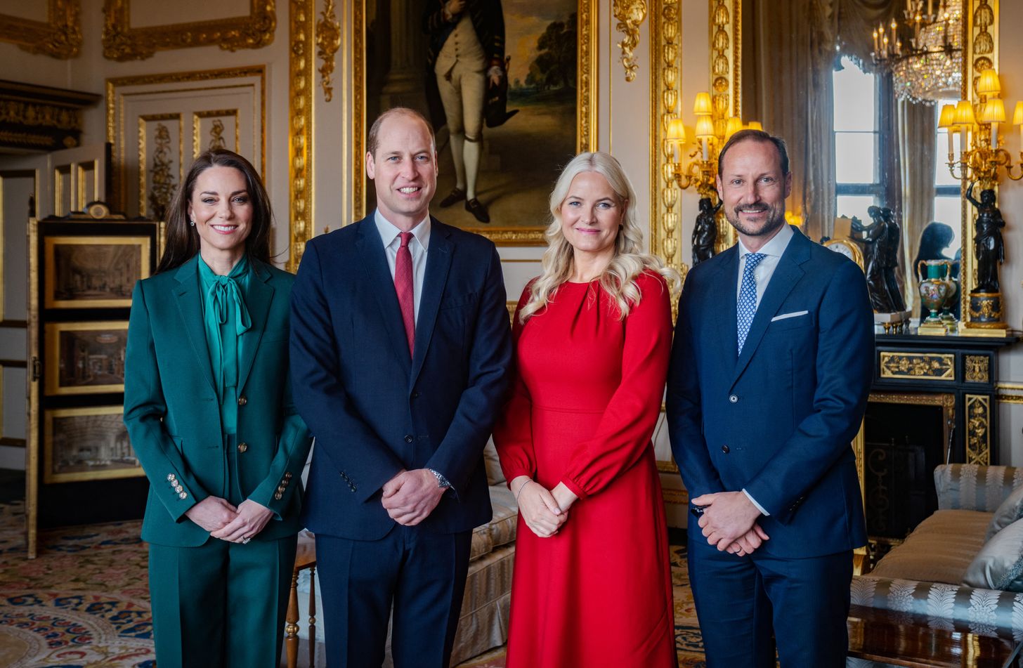 Haakon en Mette-Marit op officieel bezoek in Londen