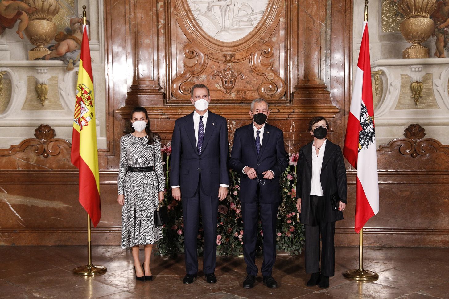 Spaans koningspaar voor het eerst op bezoek in Oostenrijk