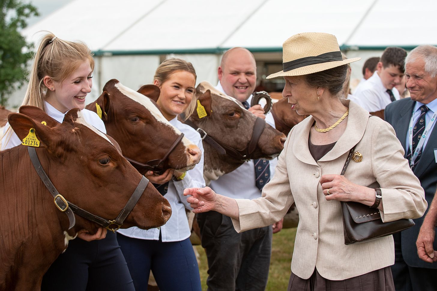 Kijken! Prinses Anne gezellig naar boerenshow in Yorkshire