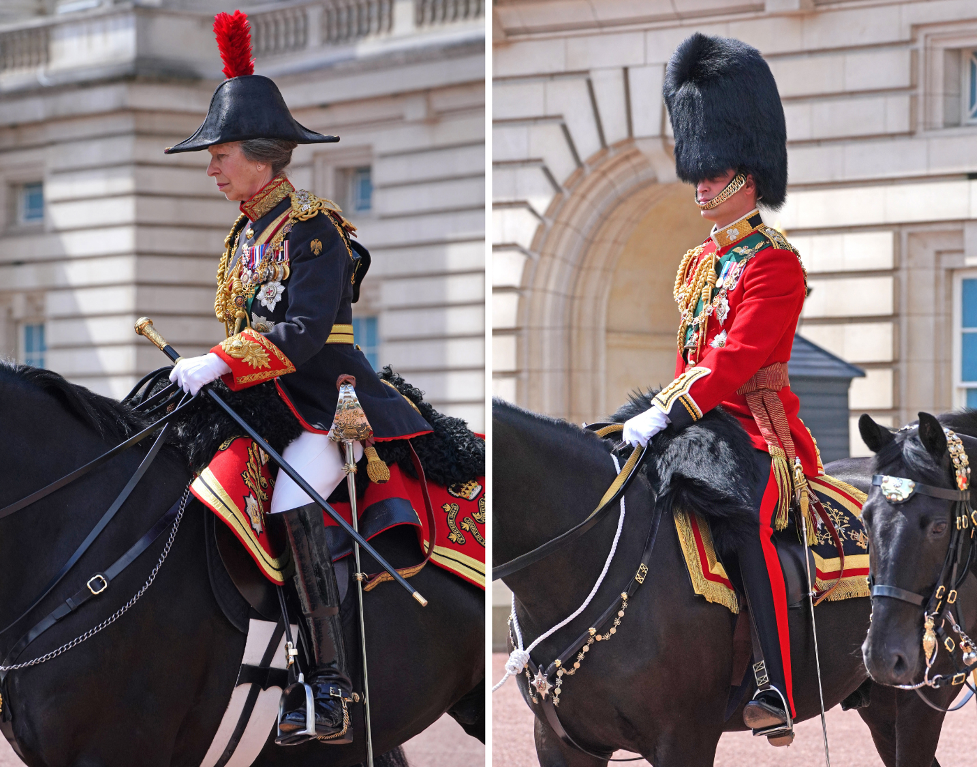 Anne_en_William_te_paard_Trooping_the_Colour