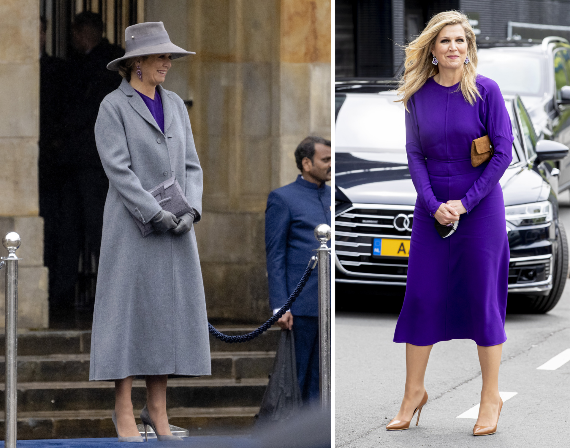Máxima paarse jurk