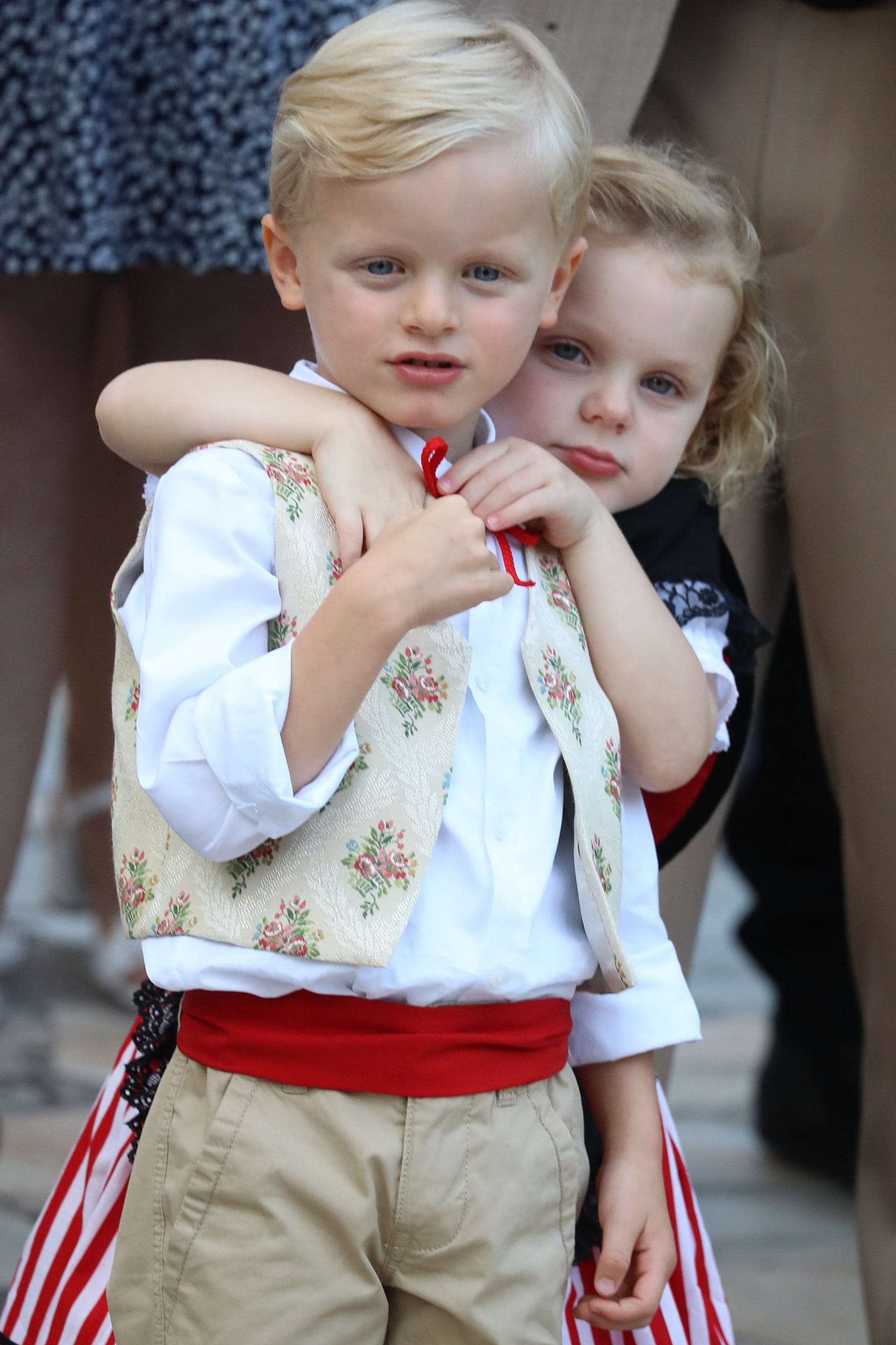 Tijdens de jaarlijkse traditionele picknick in Monaco, 31 augustus 2018.