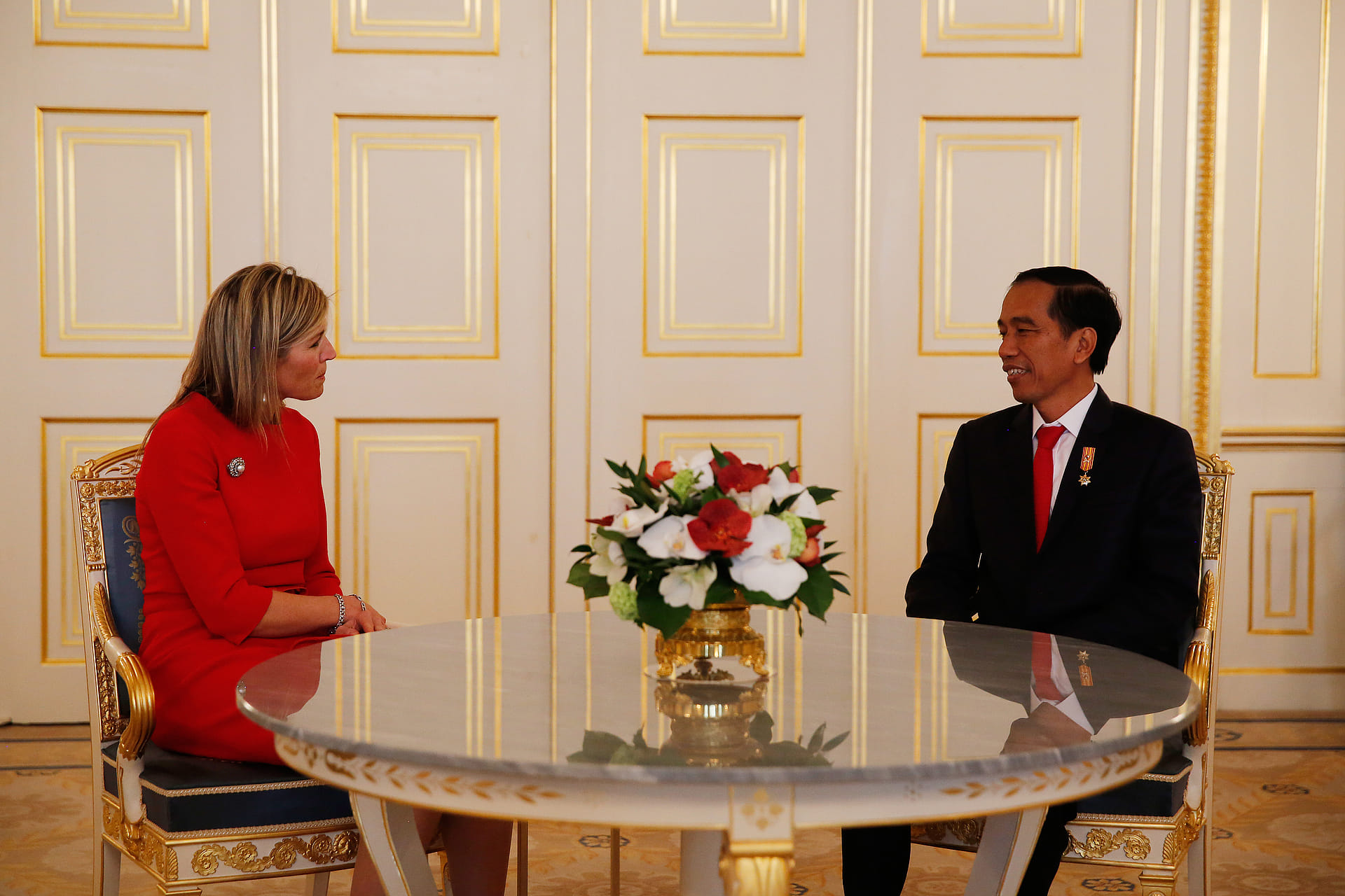 In 2016 ontmoette ook koningin Máxima de president van Indonesië.