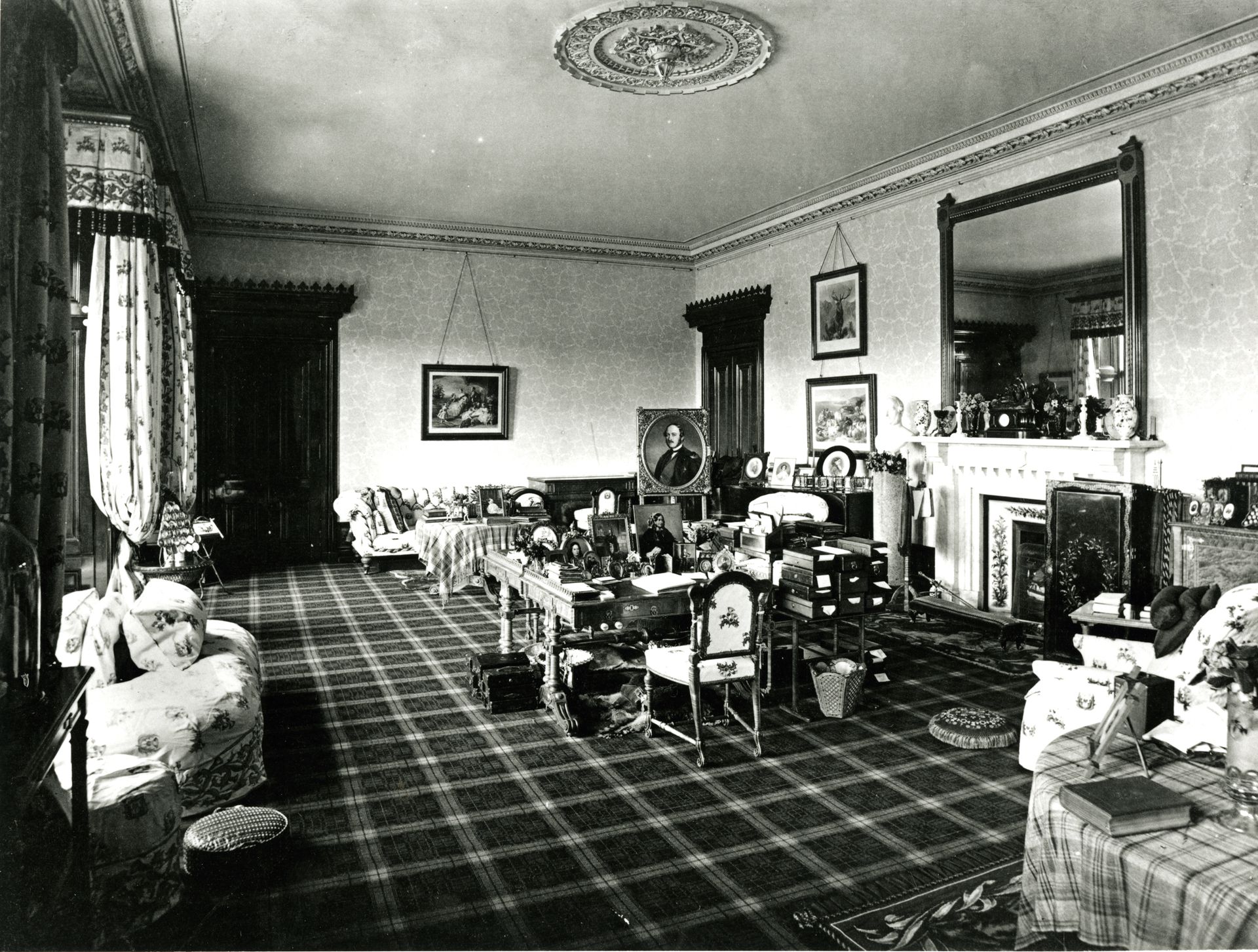 Werkkamer koningin Victoria op Balmoral Castle
