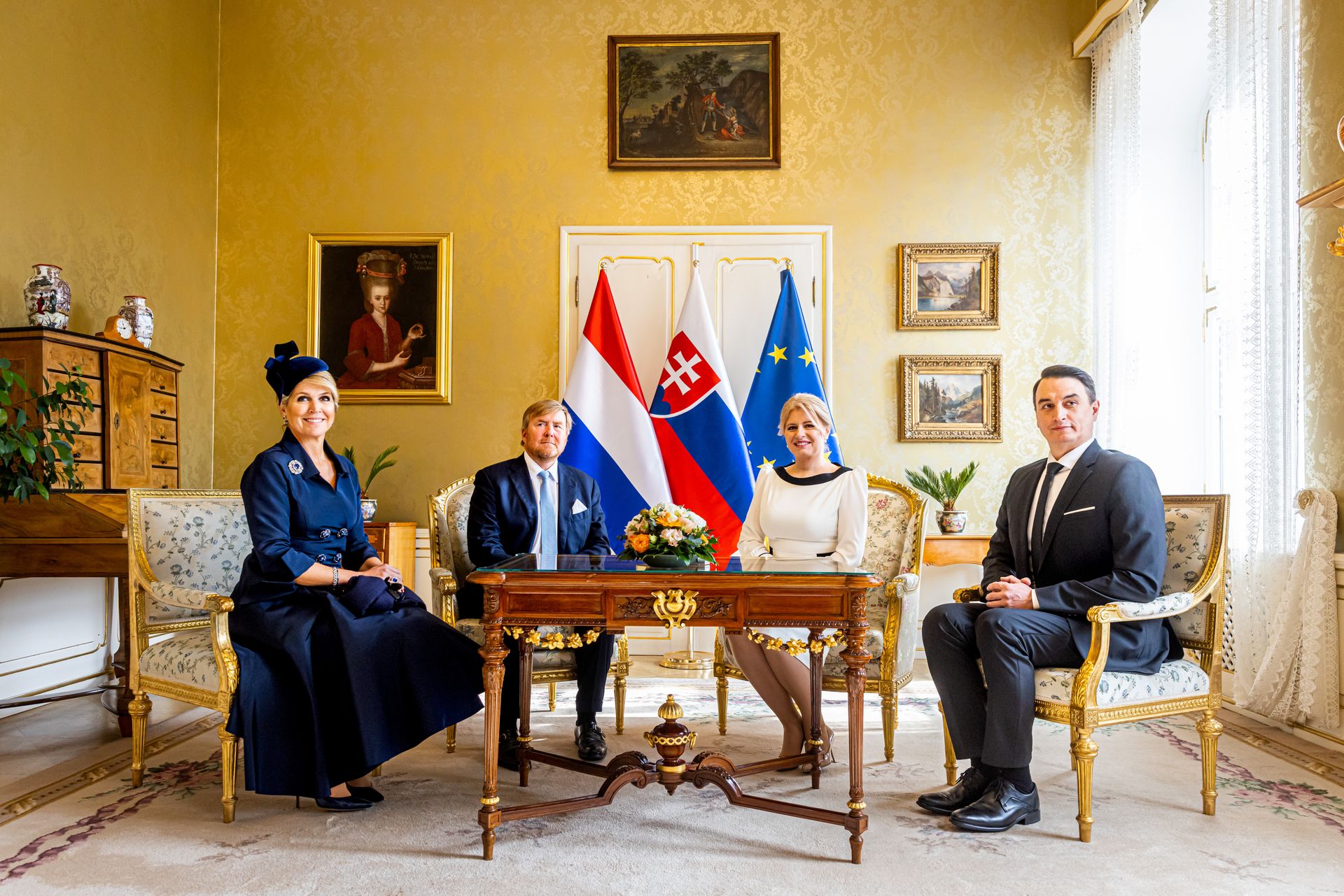 Willem-Alexander Máxima staatsbezoek Slowakije
