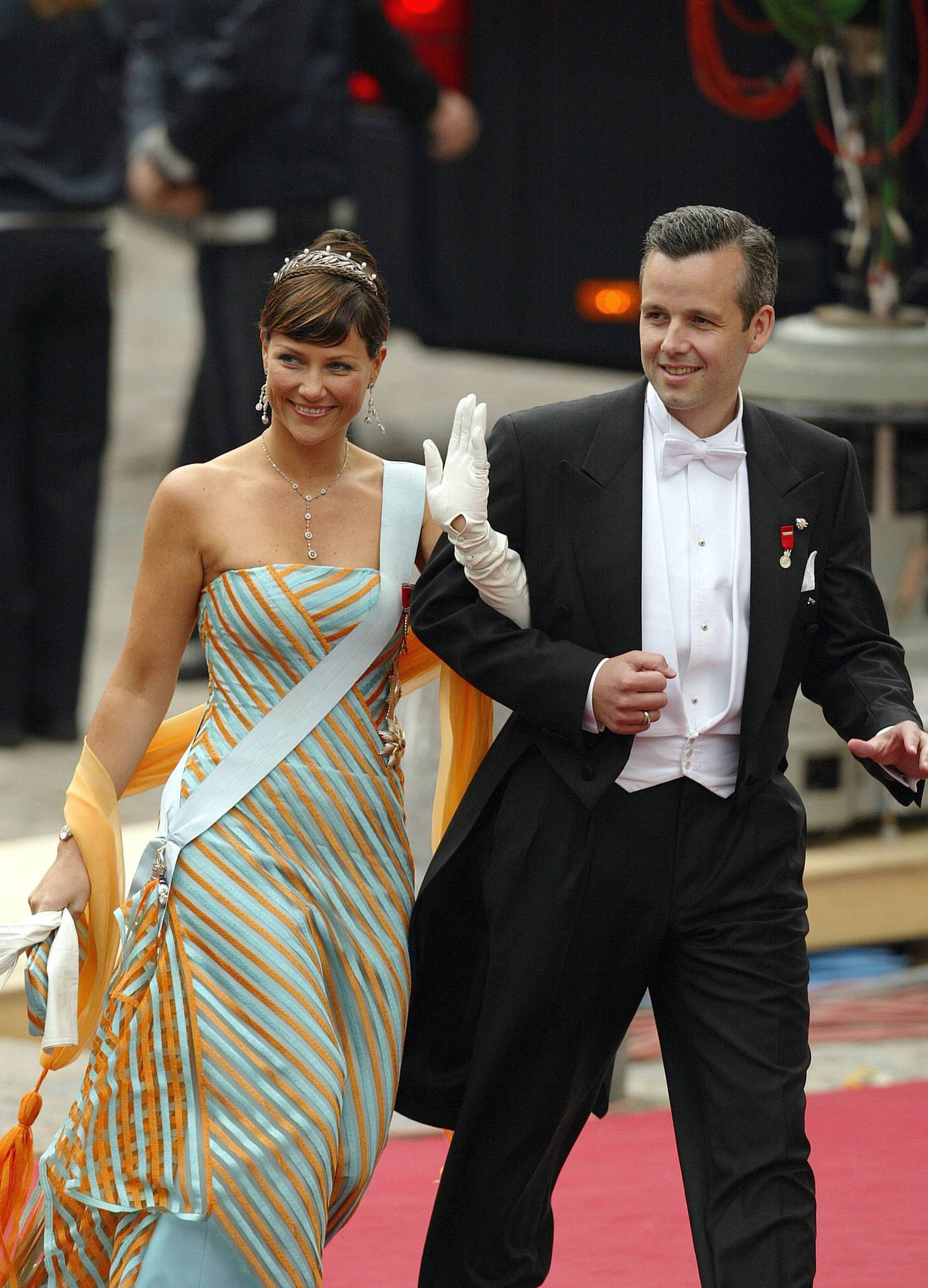 Prinses Märtha Louise van Noorwegen en haar toenmalige man Ari Behn.