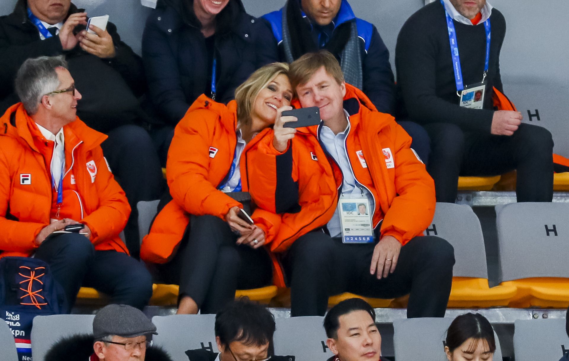 Willem-Alexander Máxima Pyeongchang selfie