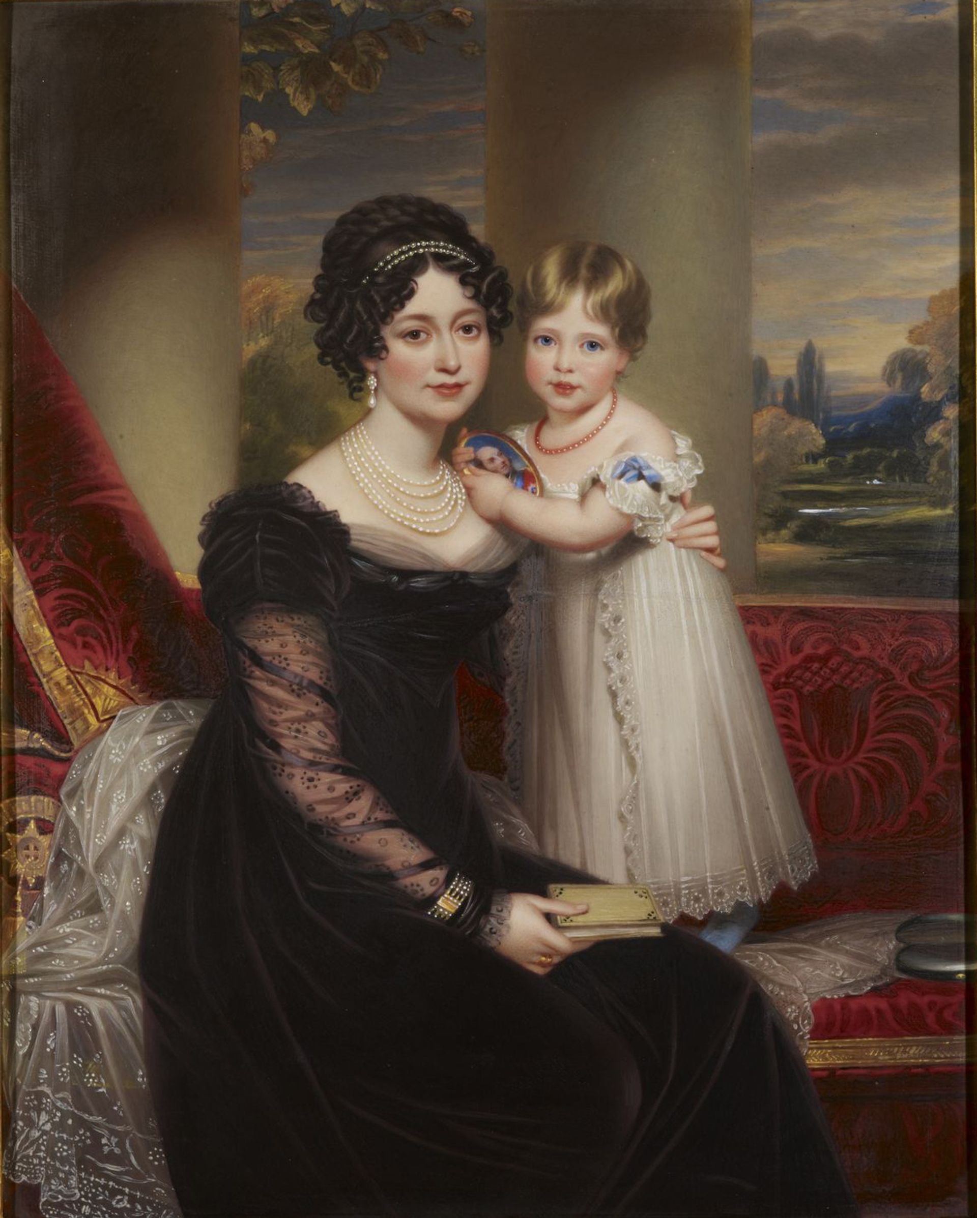 Hertogin van Kent en prinses Victoria