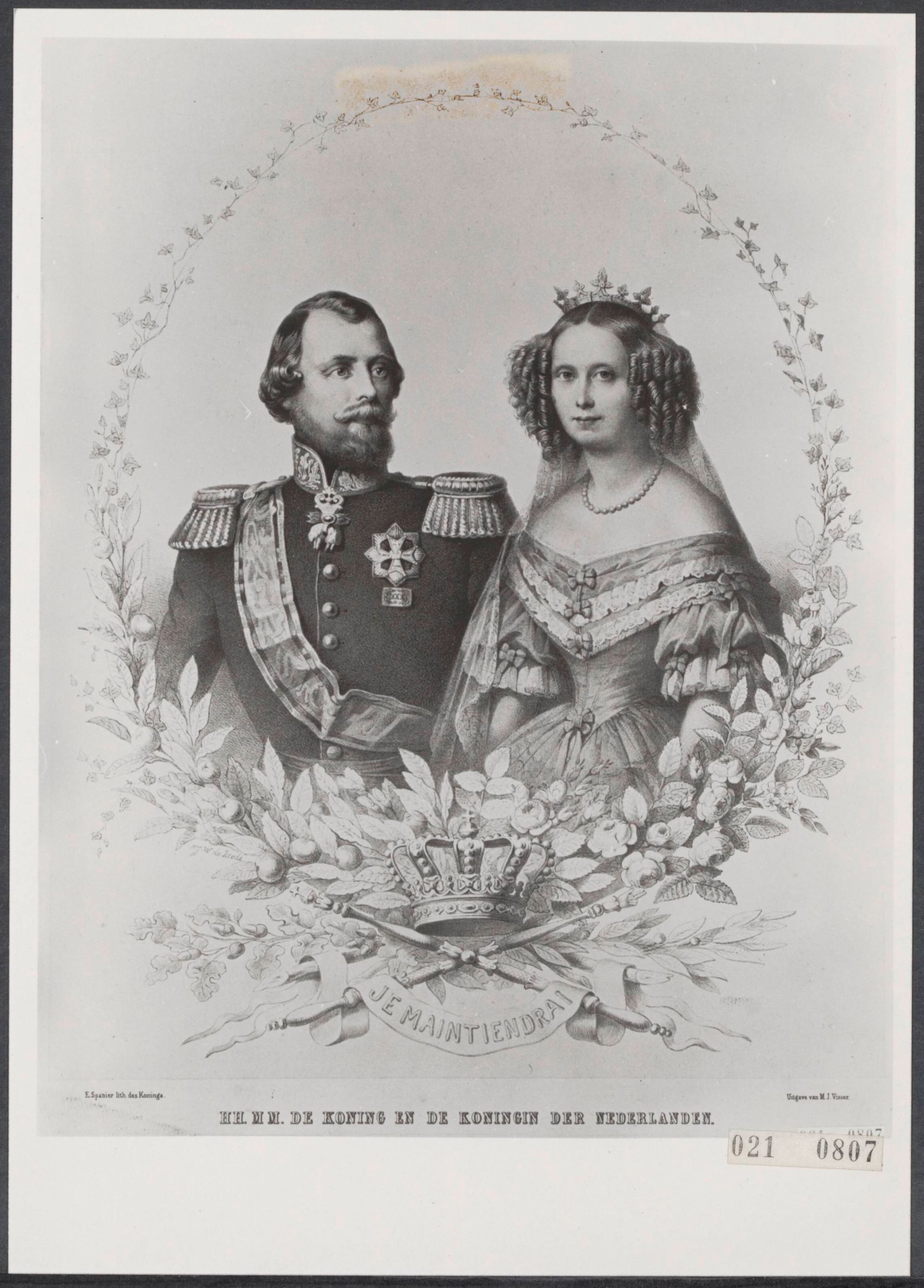 koning willem III en Sophie