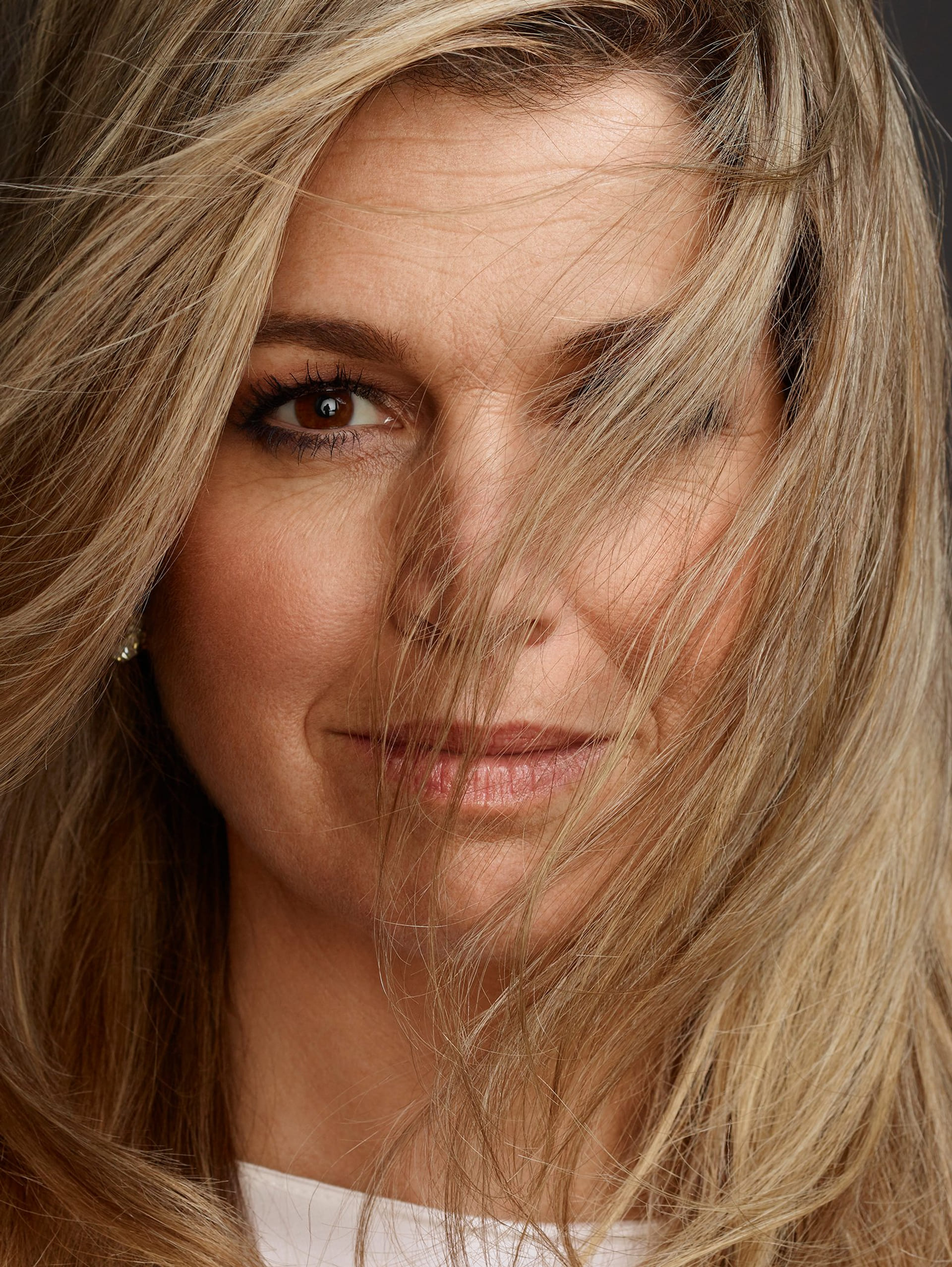 Dat Máxima een echt model is, bewijst deze foto wel. Ze heeft een echte modellenblik.