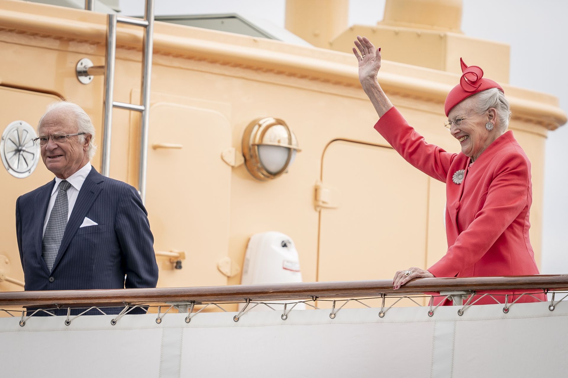 Koning Carl Gustaf en koningin Margrethe