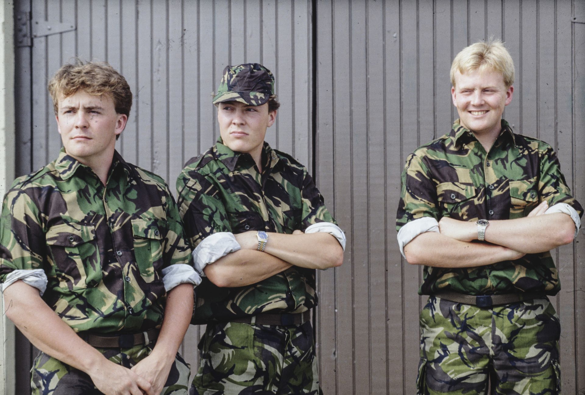 Friso, Constantijn en WA in leger