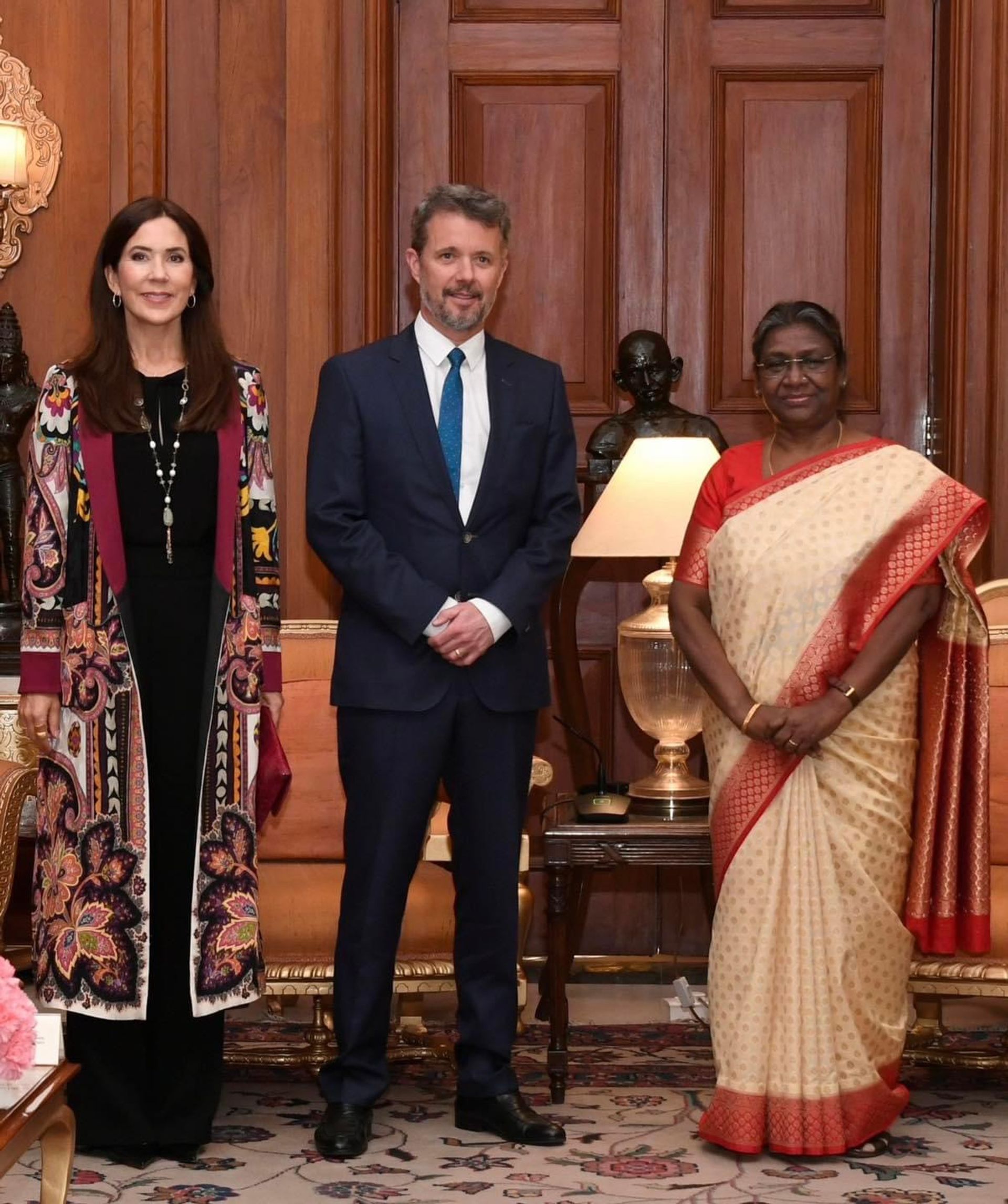 Frederik Mary bezoeken India 2023