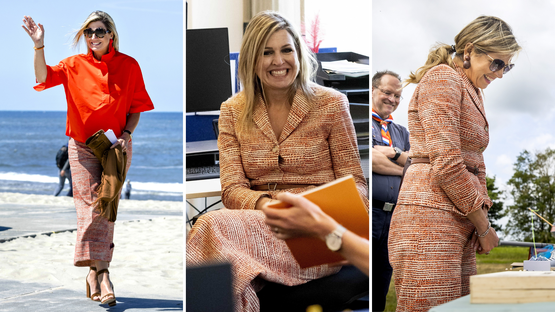 Maxima oranje broekpak