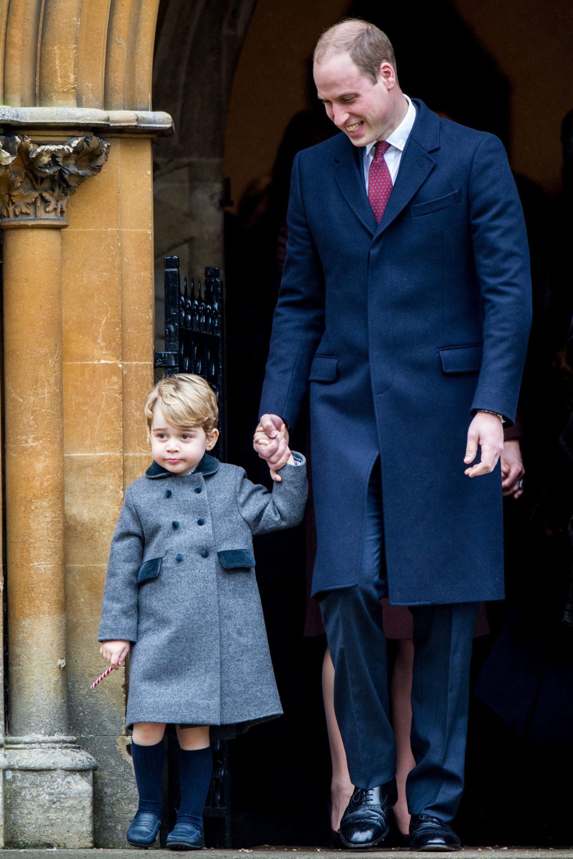 Prins William en prins George in 2016.