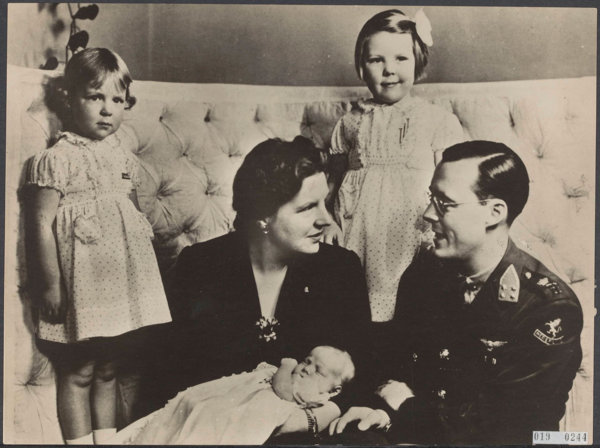 koninklijke familie 1943 -doop margriet