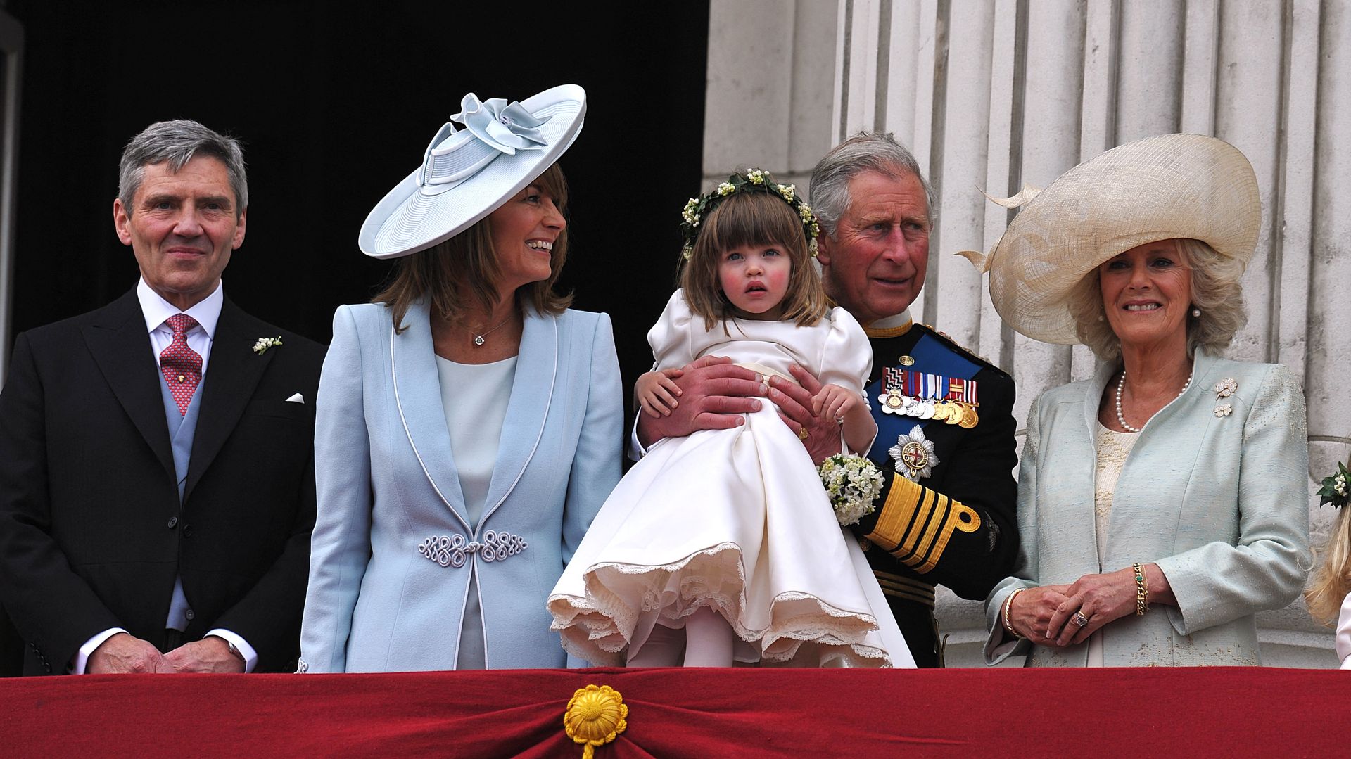 Eliza Lopes op het balkon van Buckingham Palace in 2011.